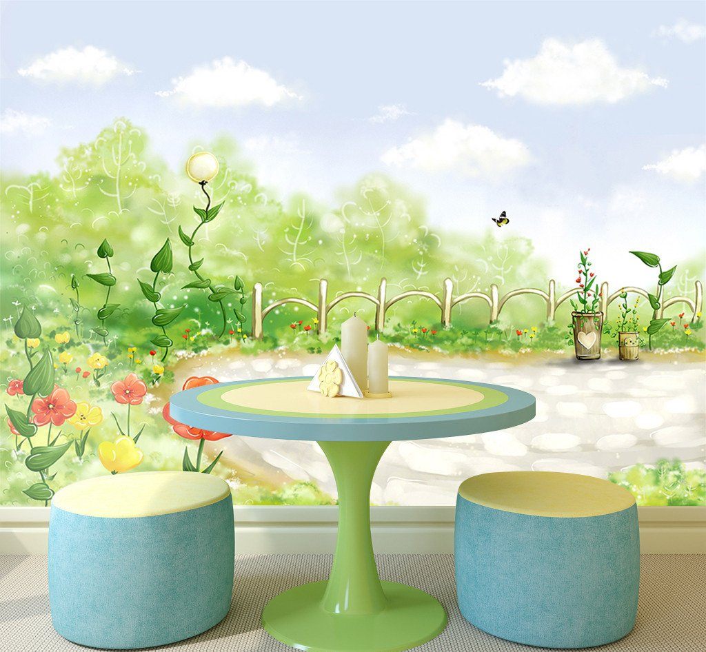 3D Farm Courtyard 674 Wallpaper AJ Wallpaper