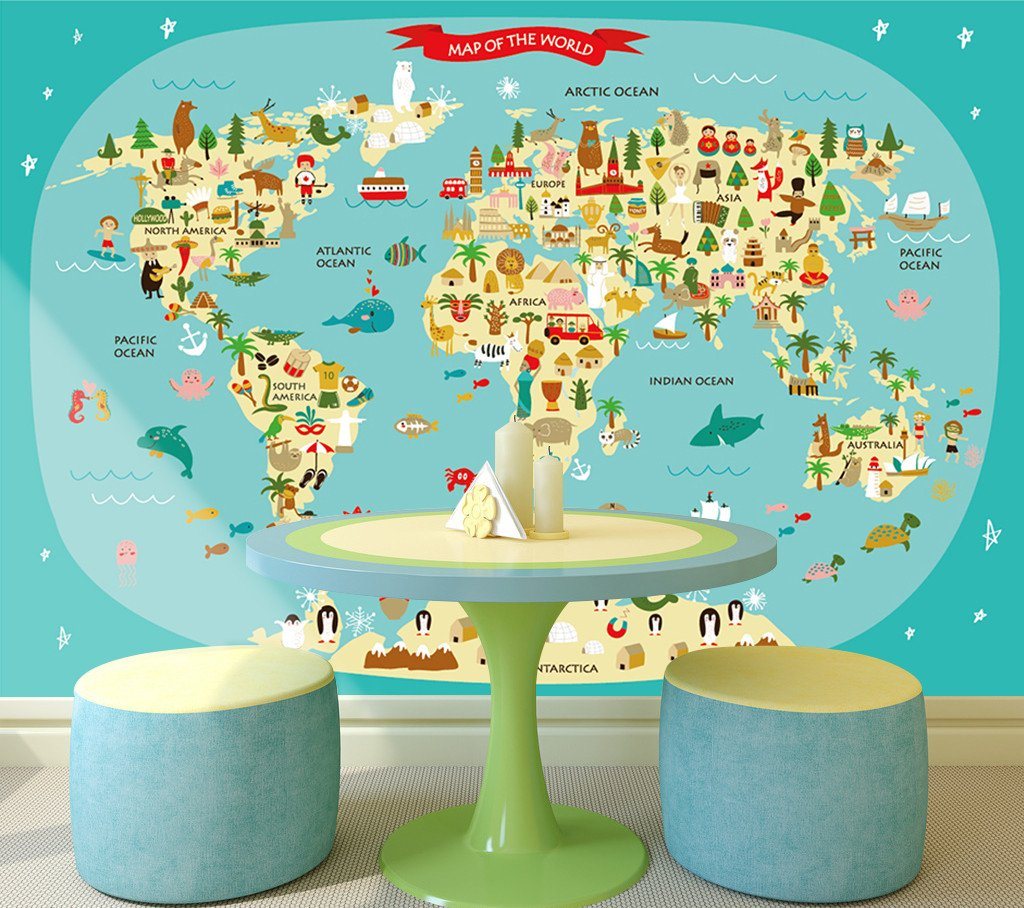 3D World Map 68 Wallpaper AJ Wallpaper