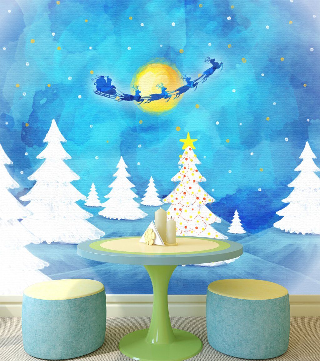3D Moon Star Deer 166 Wallpaper AJ Wallpaper