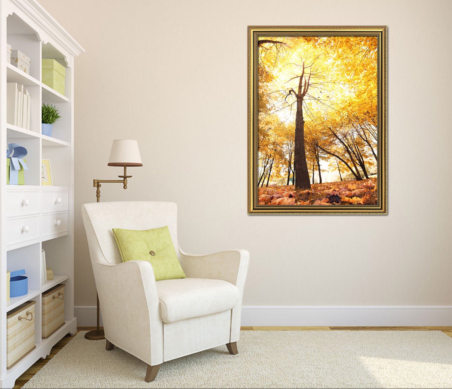 3D Beautiful Maple 020 Fake Framed Print Painting Wallpaper AJ Creativity Home