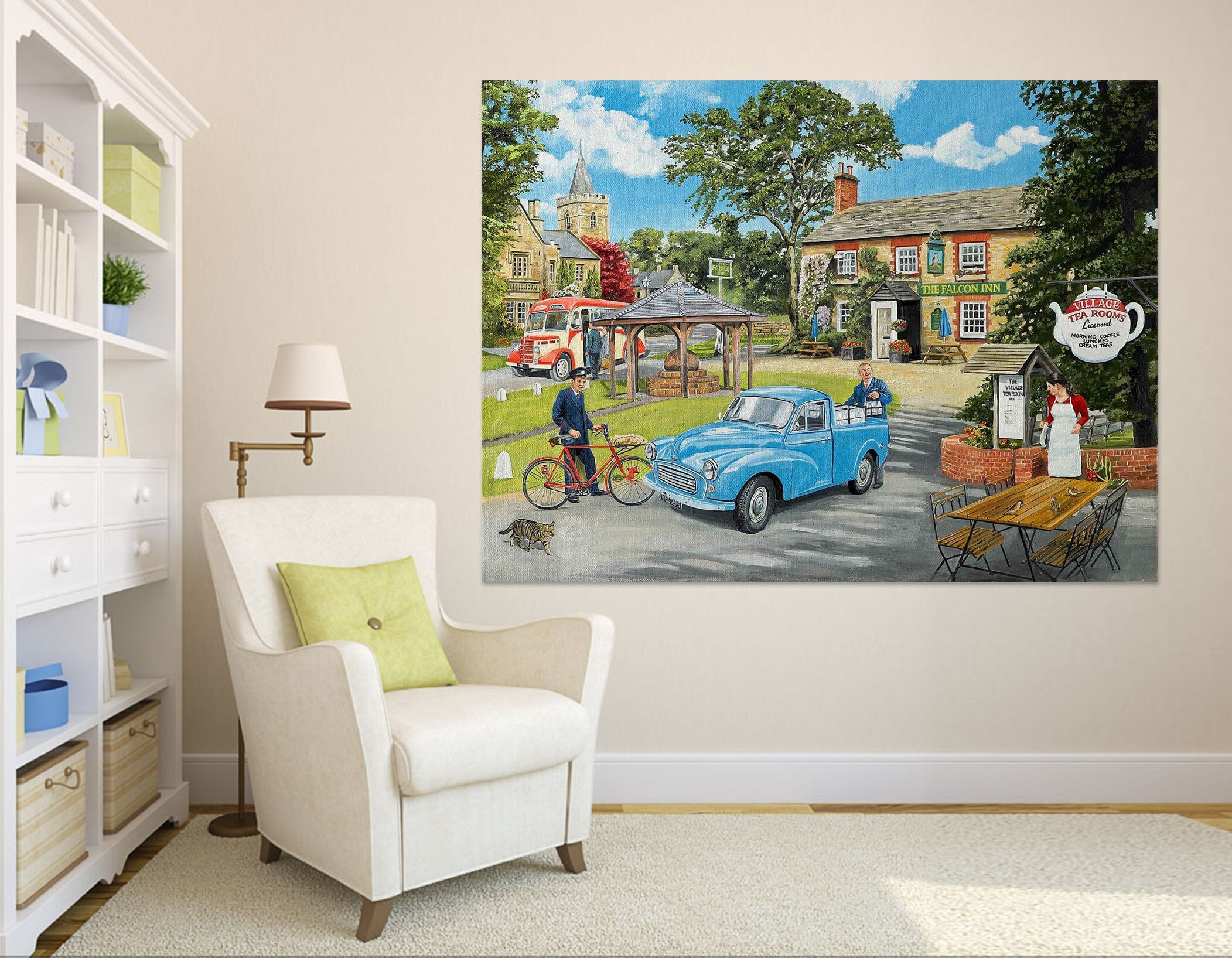 3D The Village Tearooms 086 Trevor Mitchell Wall Sticker Wallpaper AJ Wallpaper 2