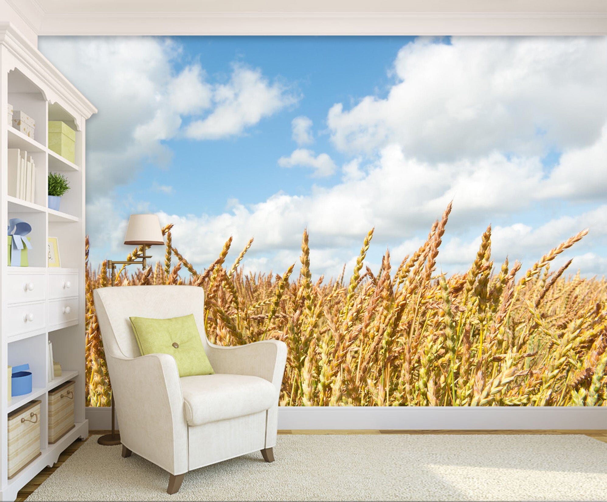 3D Golden Wheat 1031 Wall Murals Wallpaper AJ Wallpaper 2