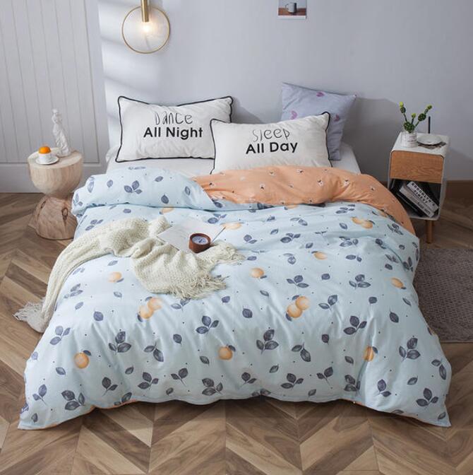 3D Light Blue Bottom Lemon 4190 Bed Pillowcases Quilt