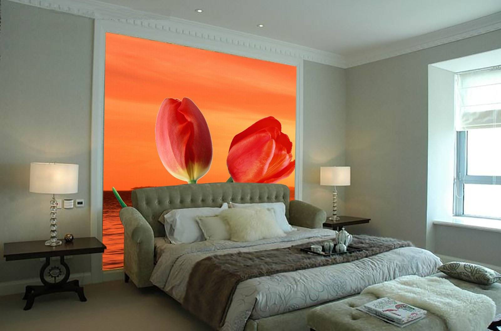 Orange Tulips 2 Wallpaper AJ Wallpaper