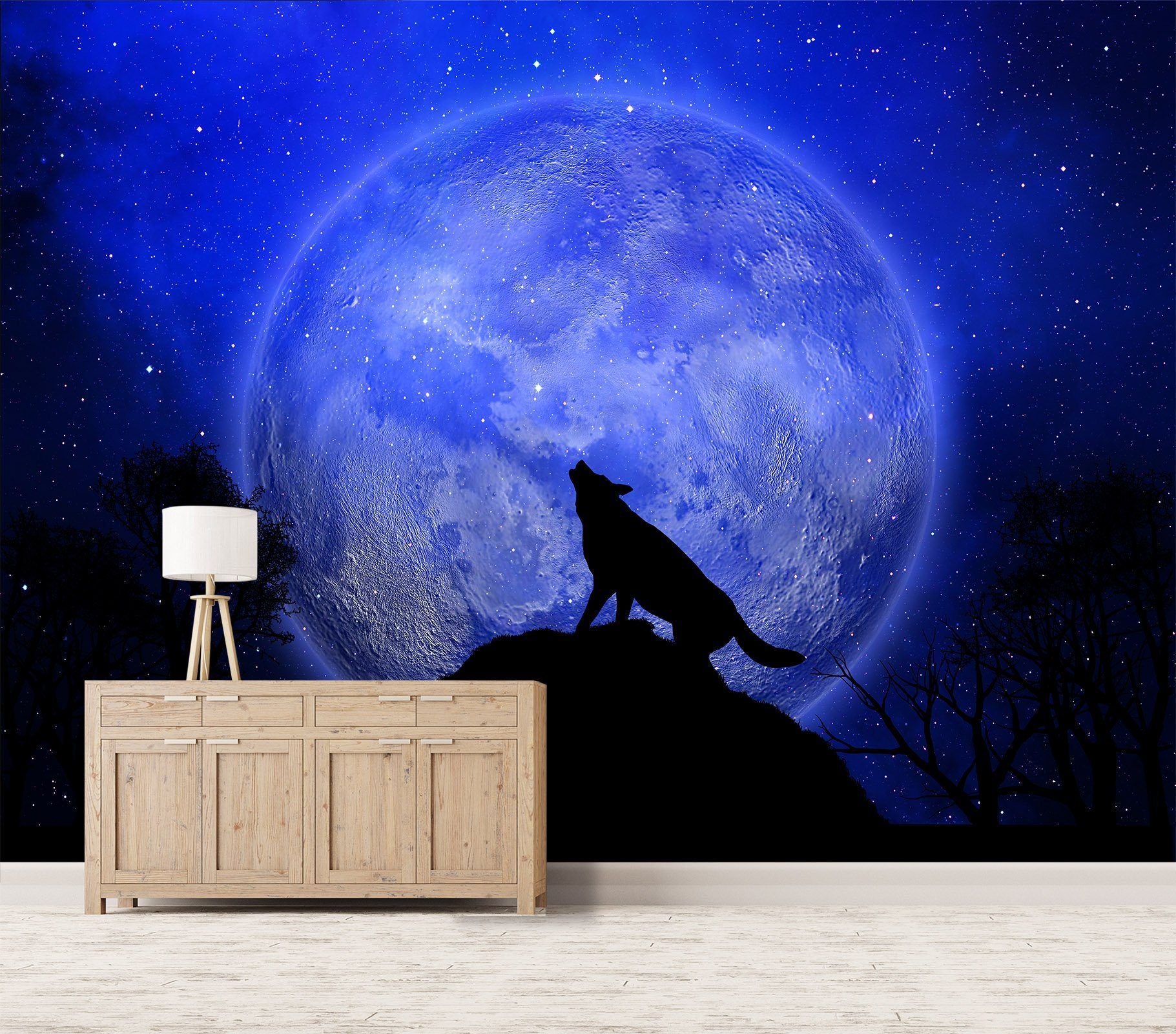 3D Night Wolf 571 Wallpaper AJ Wallpaper