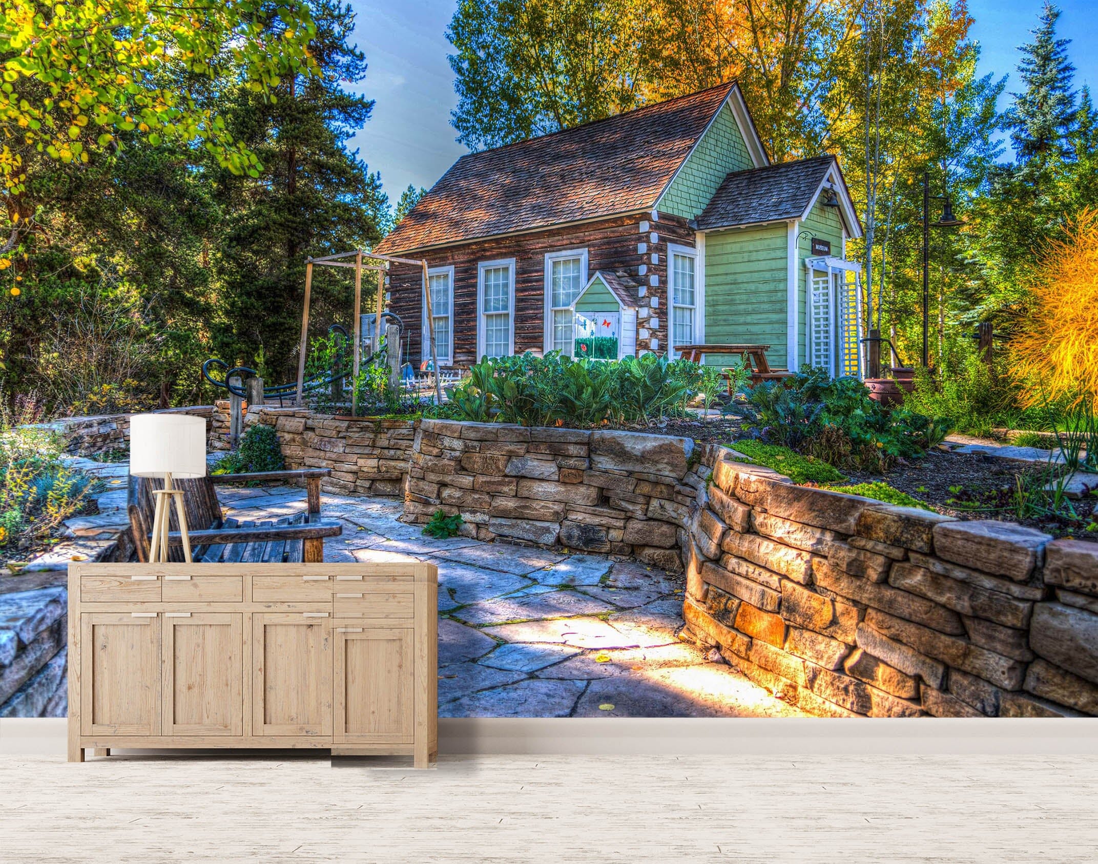 3D Early Morning Estate 2033 Wall Murals Wallpaper AJ Wallpaper 2