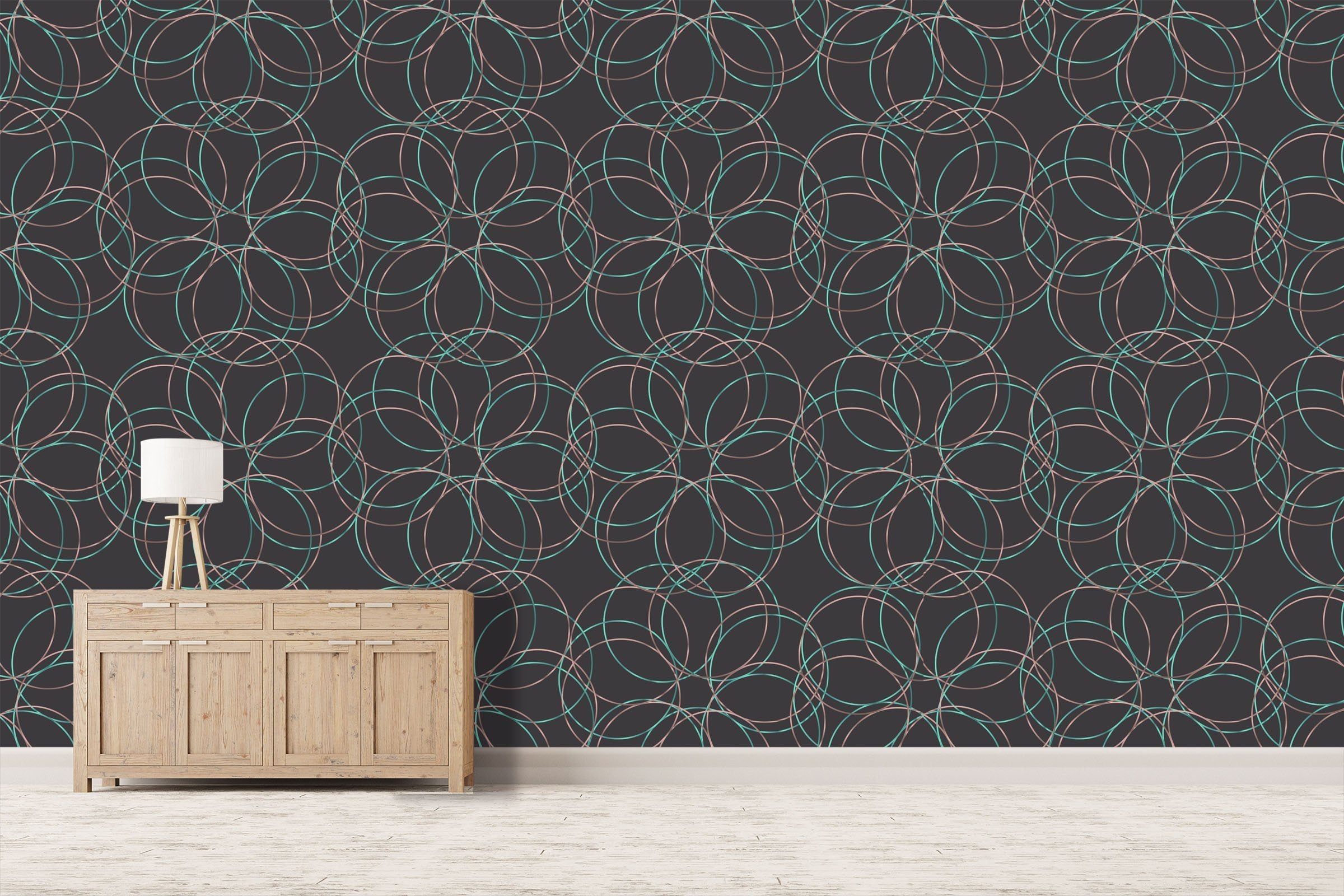 3D Colored Round Line 537 Wallpaper AJ Wallpaper