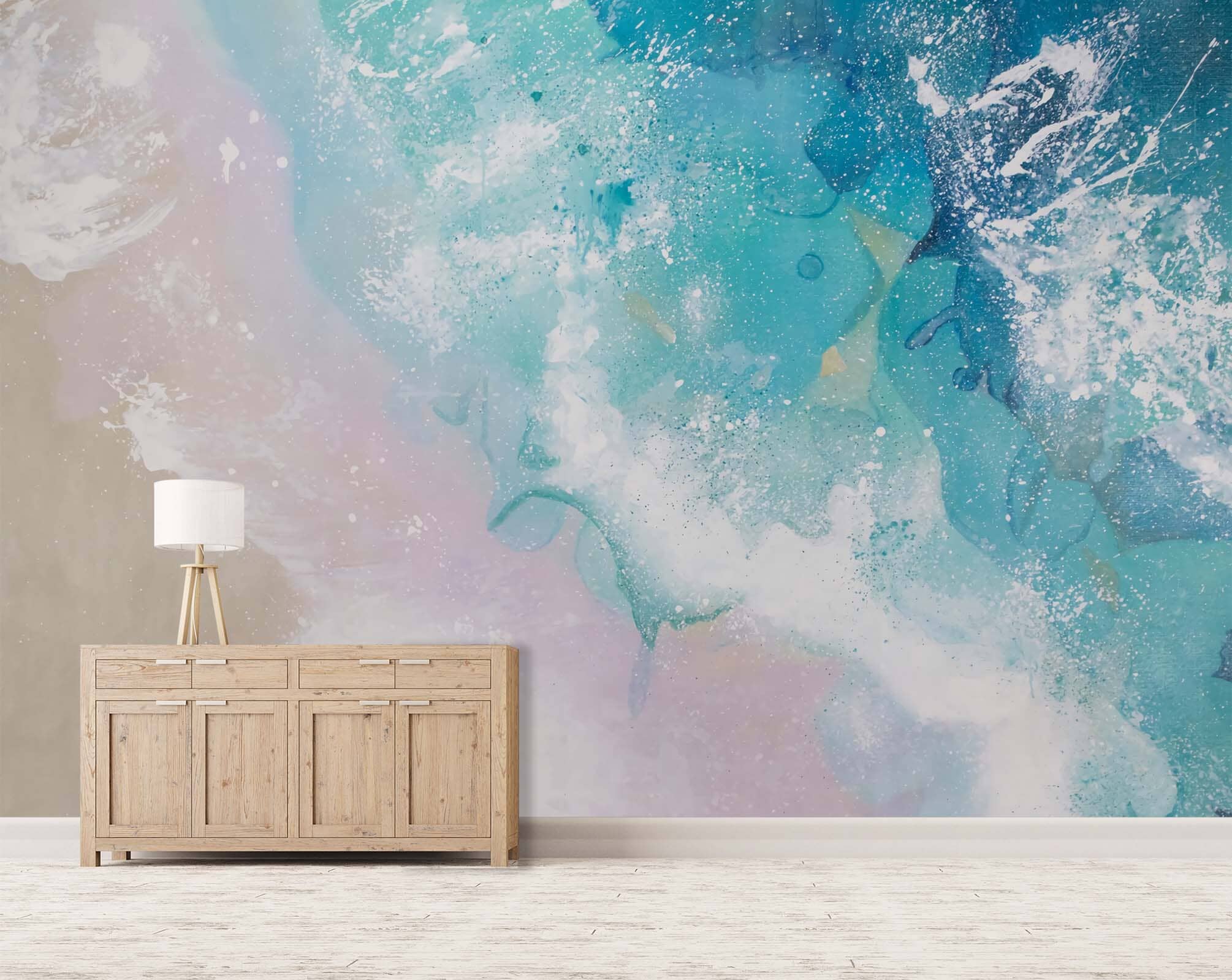 3D Hand Drawn Ocean 102 Wall Murals Wallpaper AJ Wallpaper 2