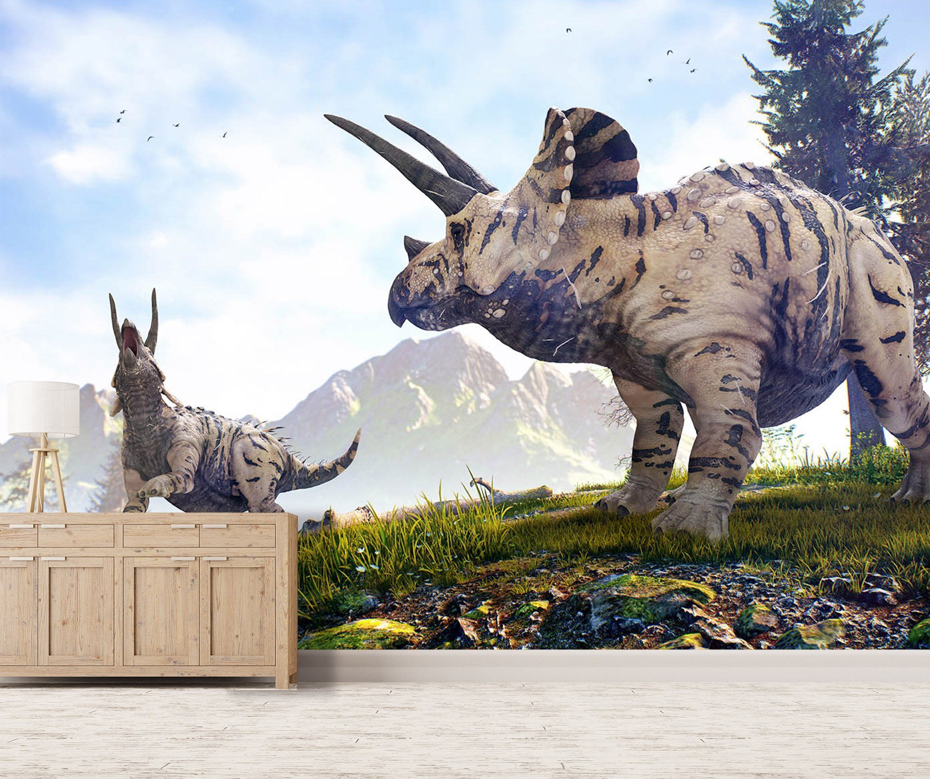 3D Dinosaur Howling 175 Wallpaper AJ Wallpaper