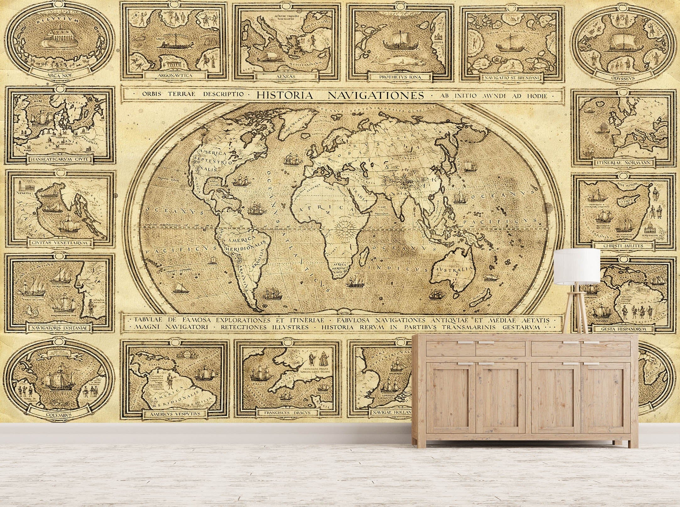 3D World Distribution 2026 World Map Wall Murals Wallpaper AJ Wallpaper 2