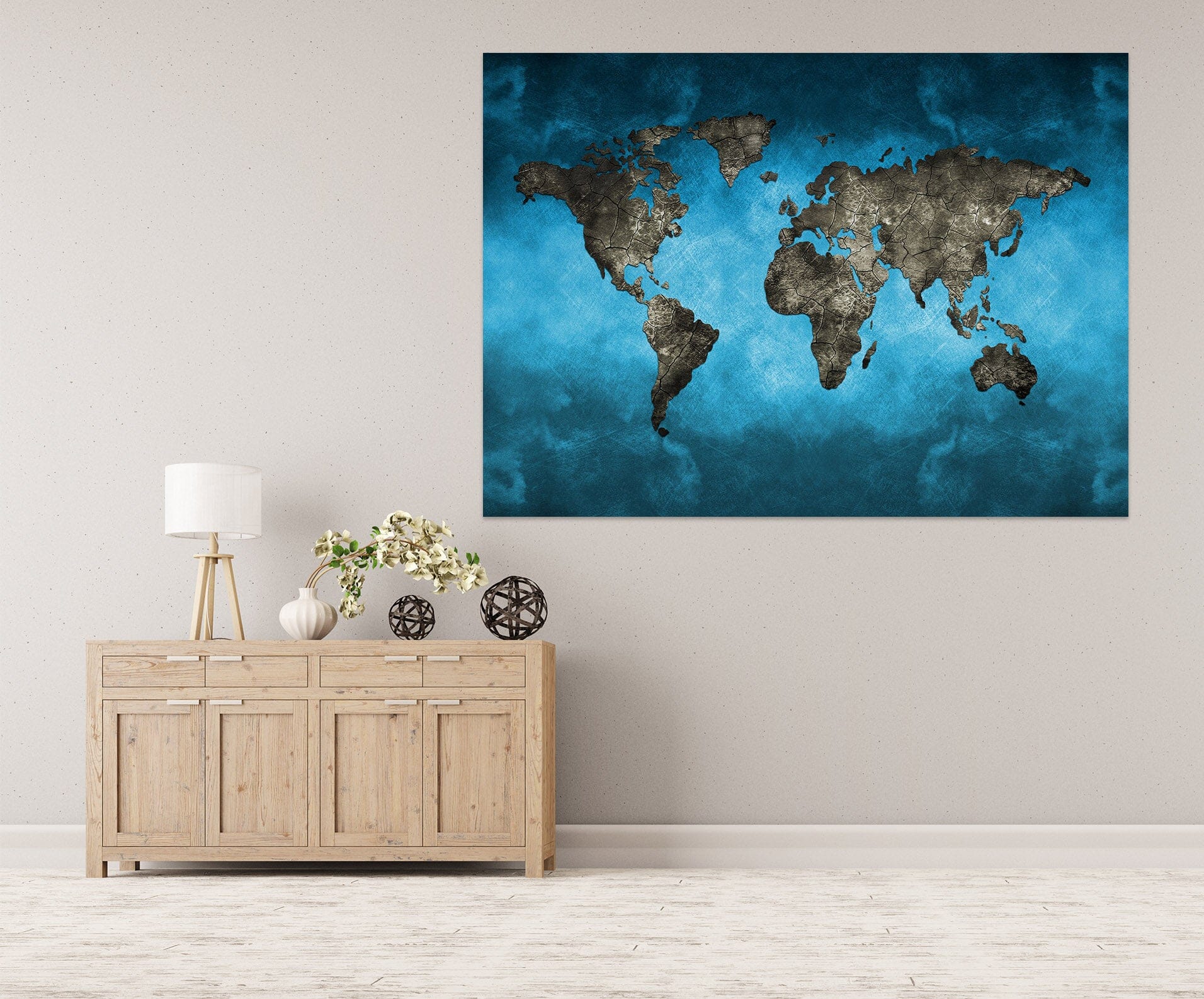 3D Sea Island 108 World Map Wall Sticker Wallpaper AJ Wallpaper 2