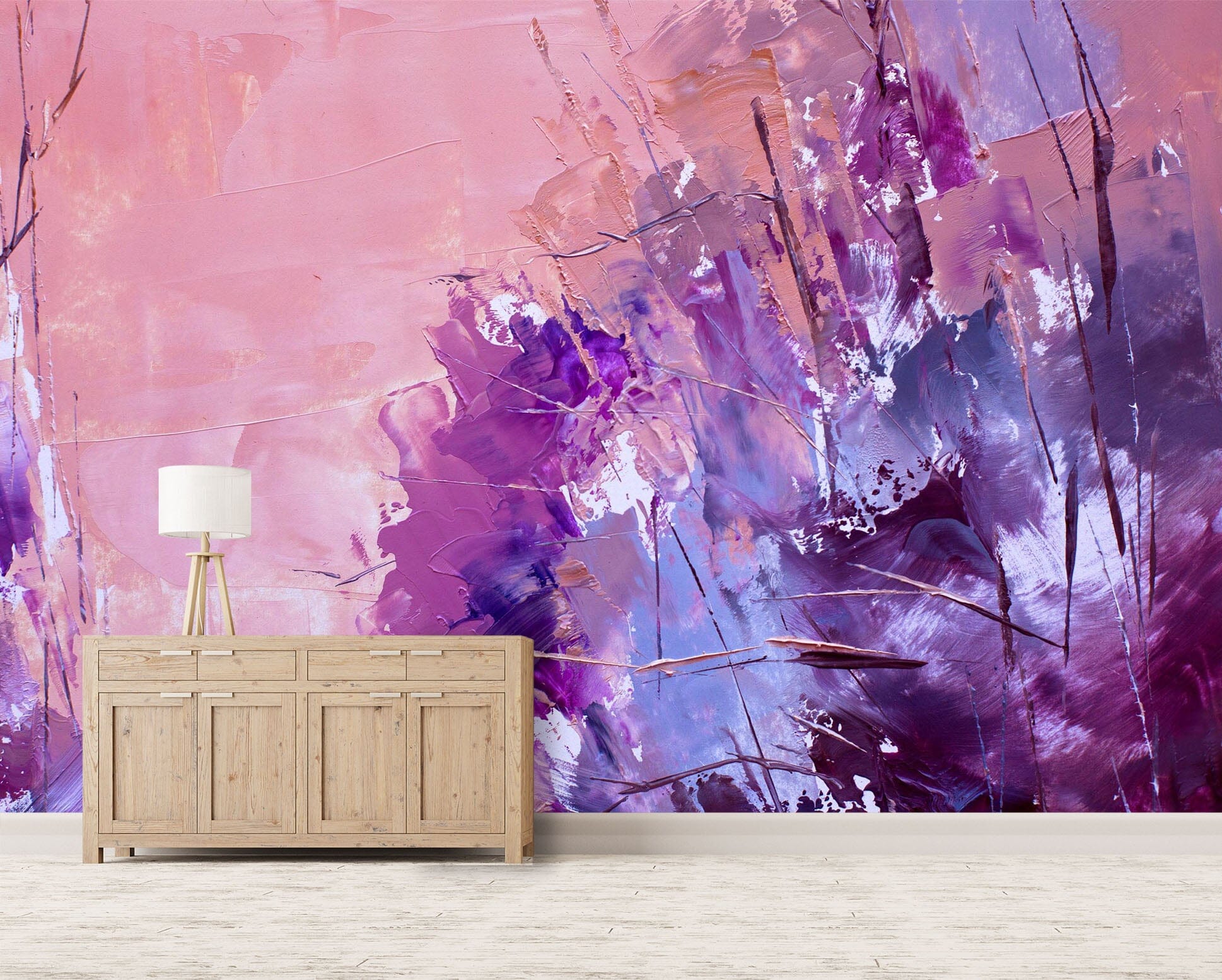 3D Purple Paint 112 Wall Murals Wallpaper AJ Wallpaper 2