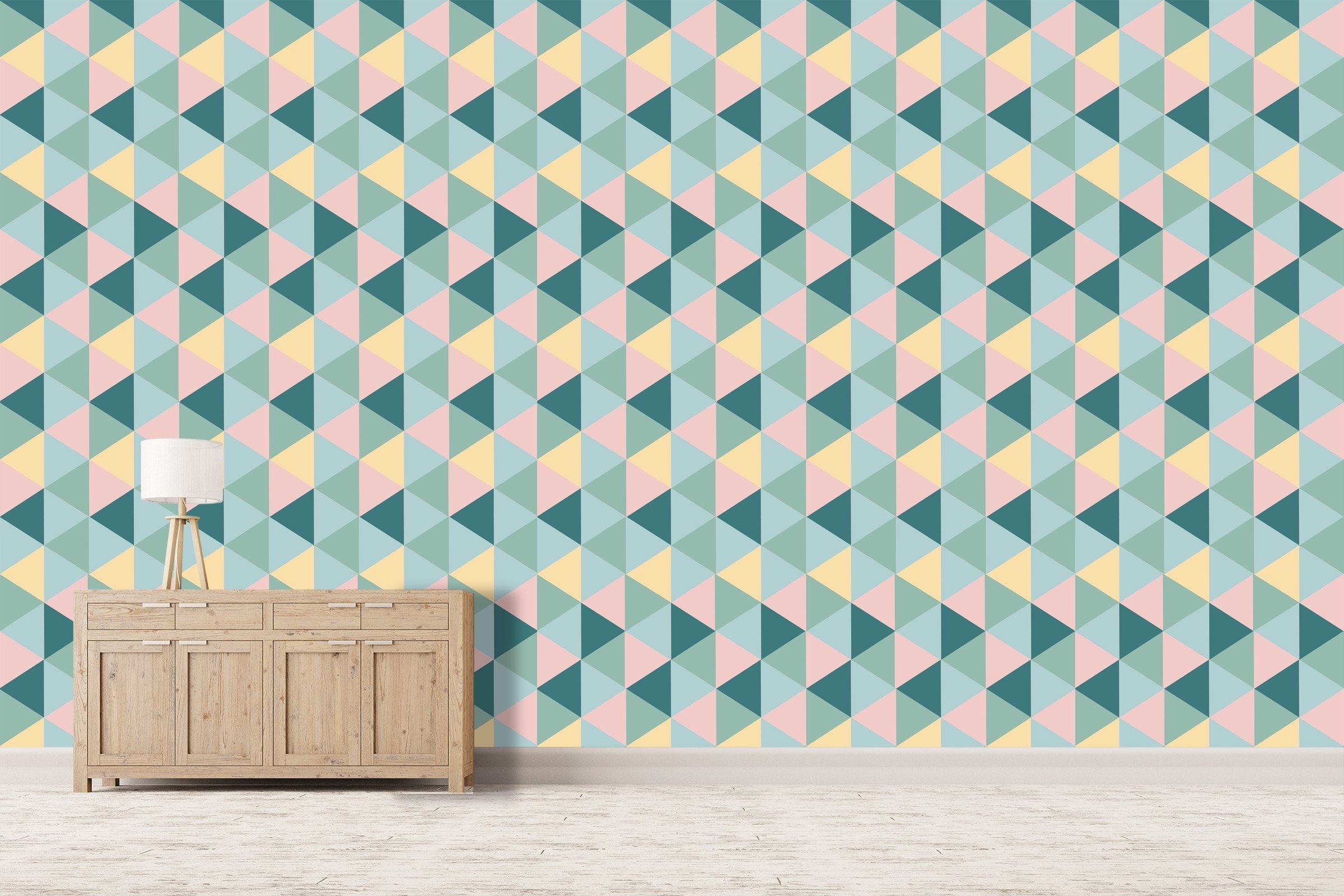 3D Inverted Triangle Color 490 Wallpaper AJ Wallpaper