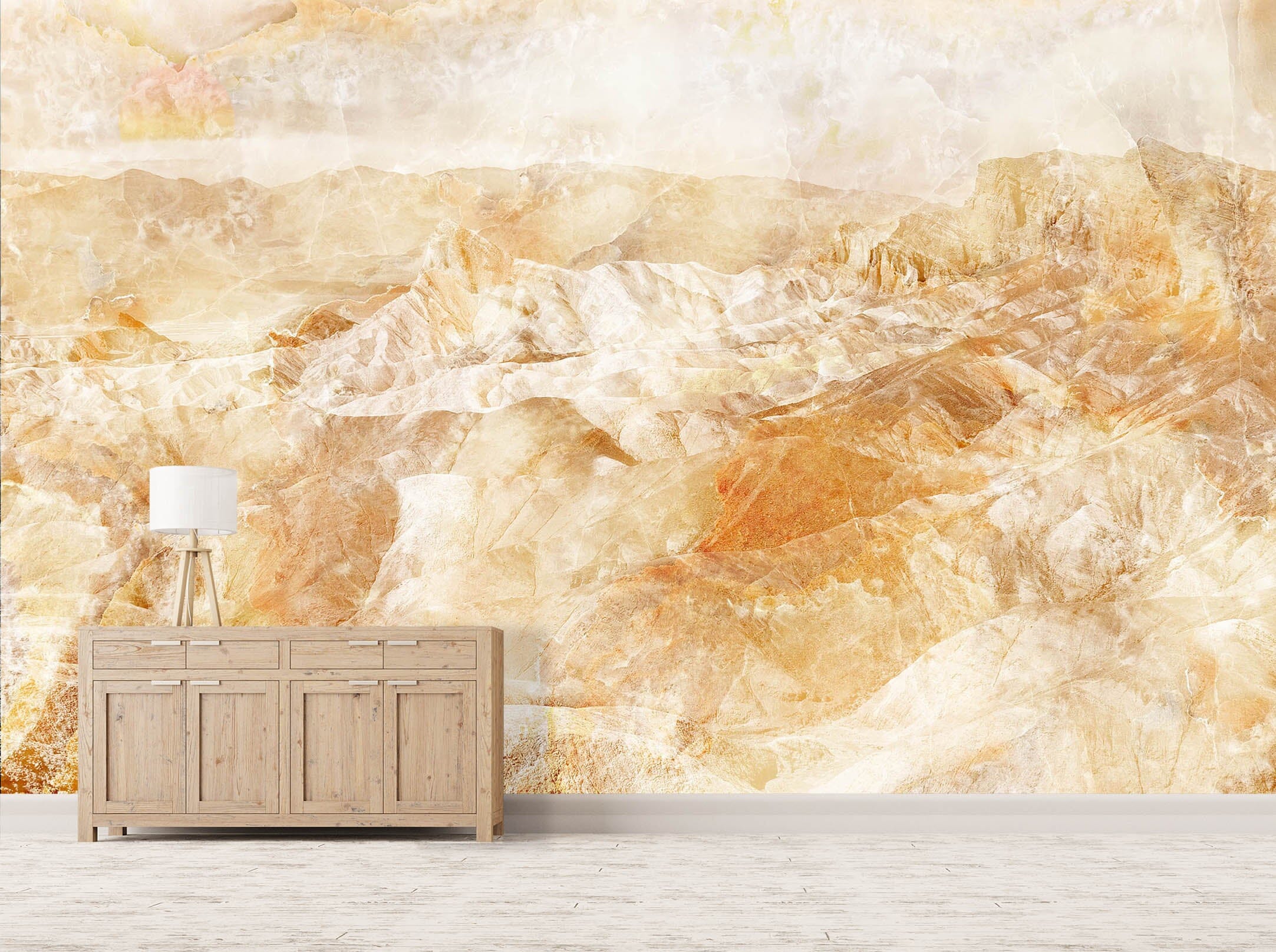 3D Yellow Valley 1511 Wall Murals Wallpaper AJ Wallpaper 2