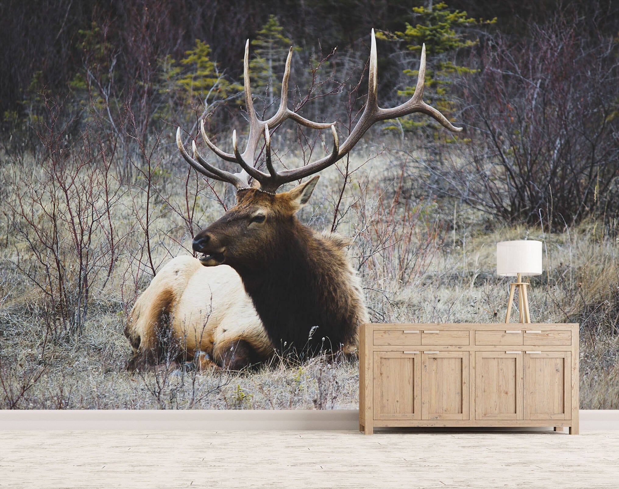 3D Prairie Deer 149 Wall Murals Wallpaper AJ Wallpaper 2