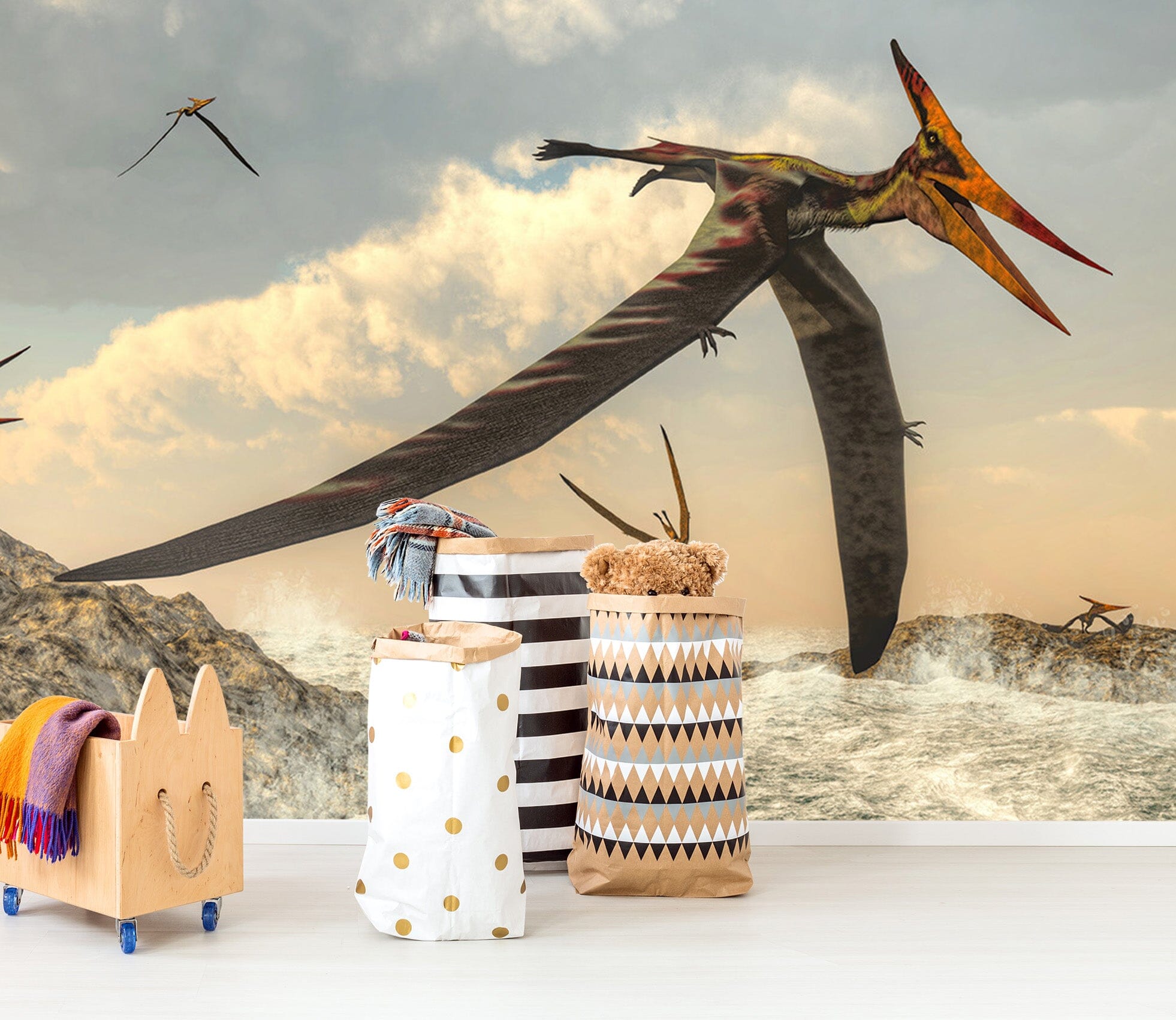 3D Pterosaur 1543 Wall Murals Wallpaper AJ Wallpaper 2