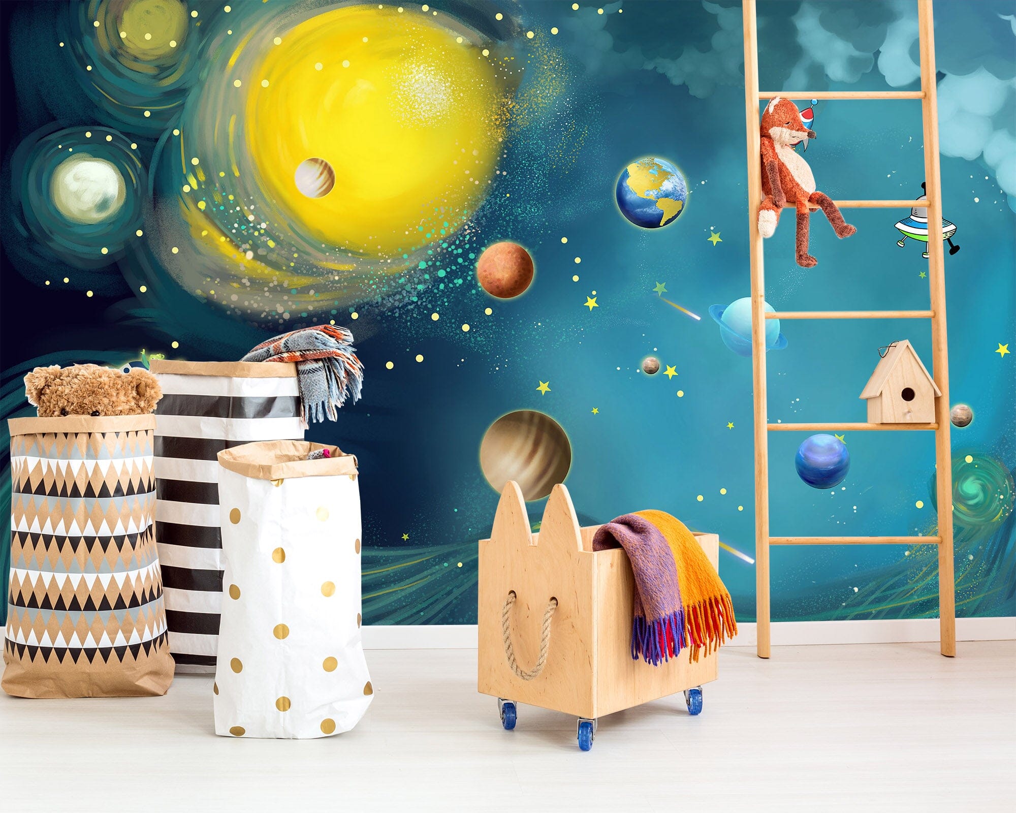 3D Universe Spaceship 018 Wall Murals Wallpaper AJ Wallpaper 2