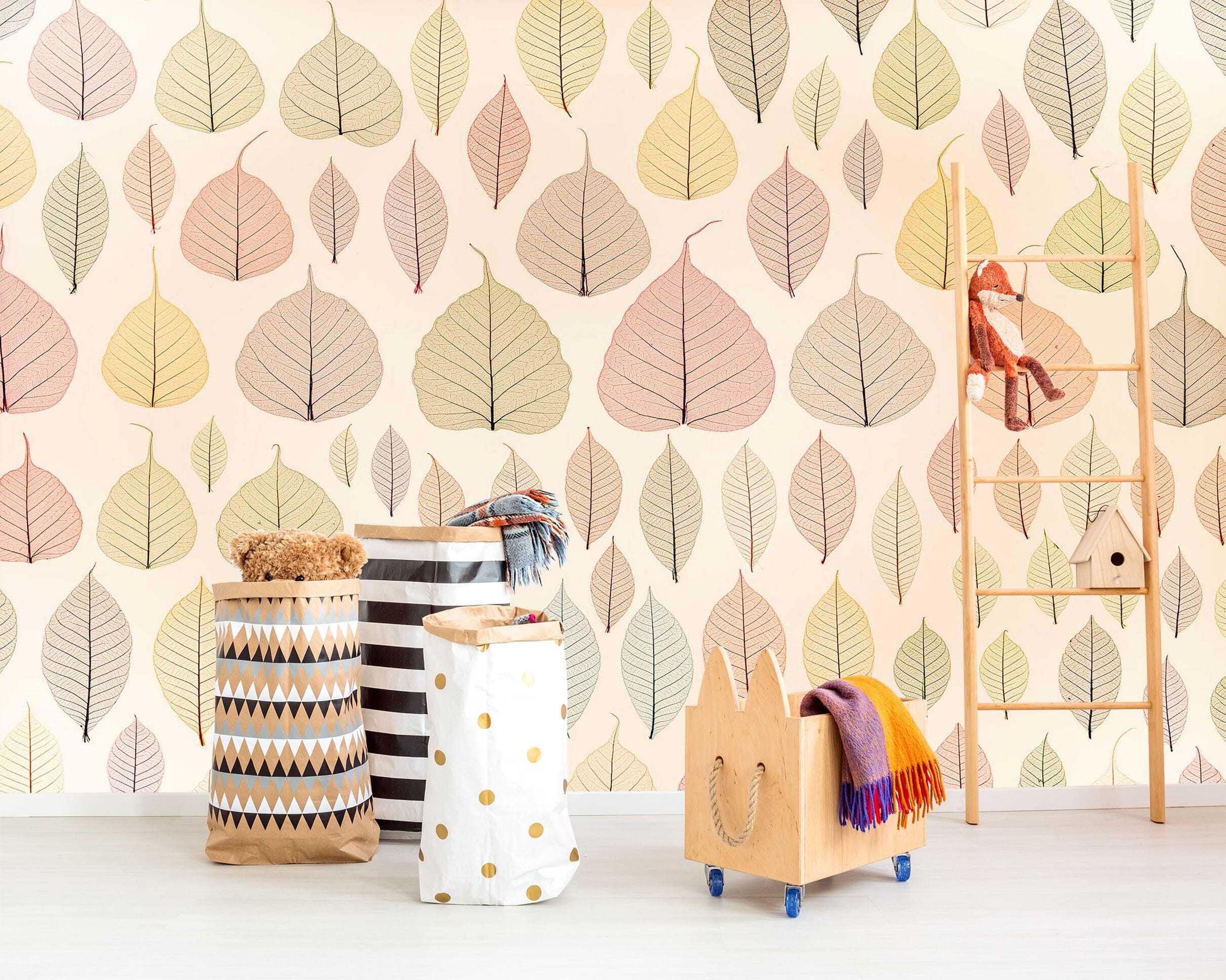 3D Cute Leaves 1440 Assaf Frank Wall Mural Wall Murals Wallpaper AJ Wallpaper 2