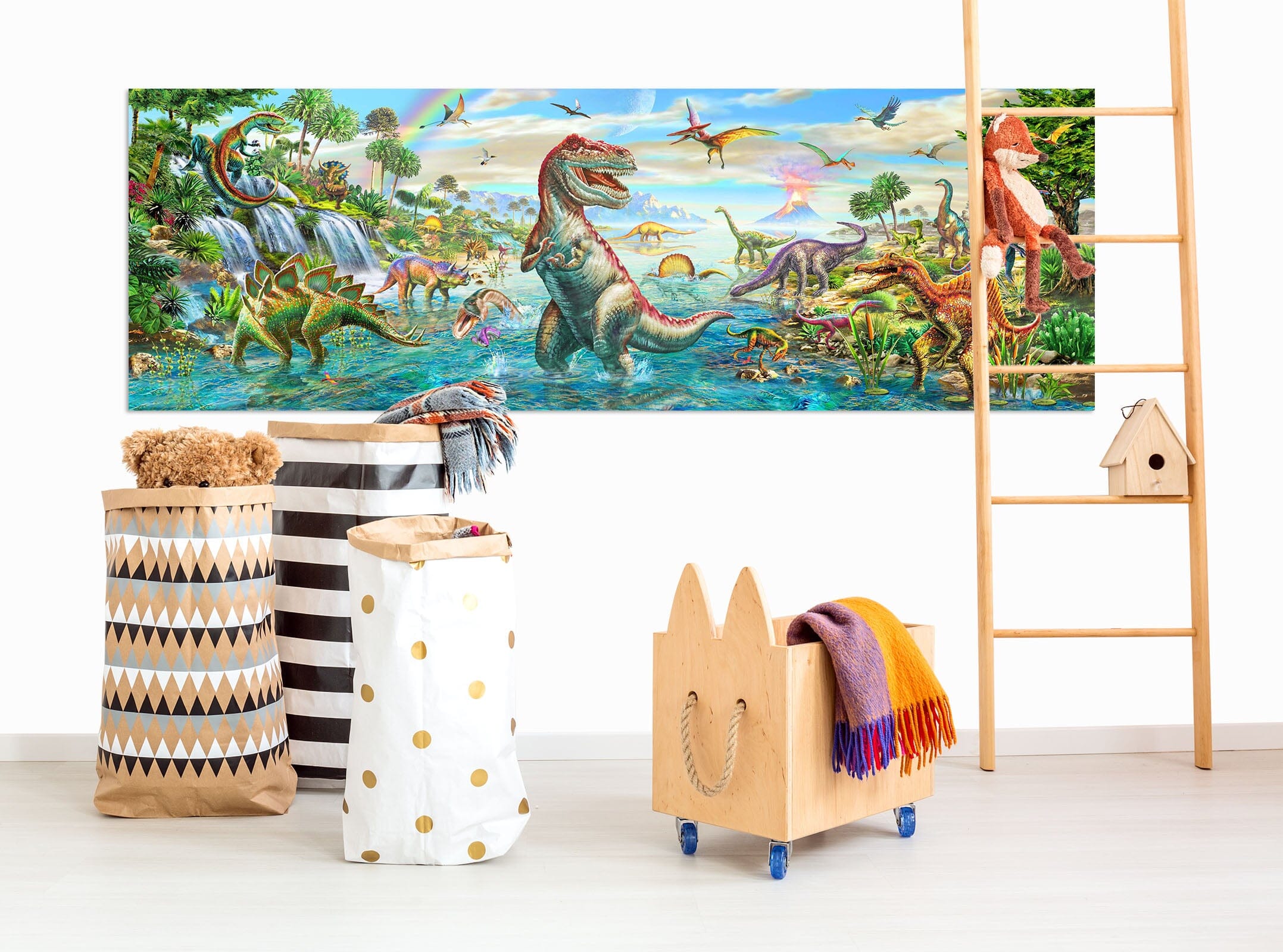 3D Dinosaur World 021 Adrian Chesterman Wall Sticker Wallpaper AJ Wallpaper 2