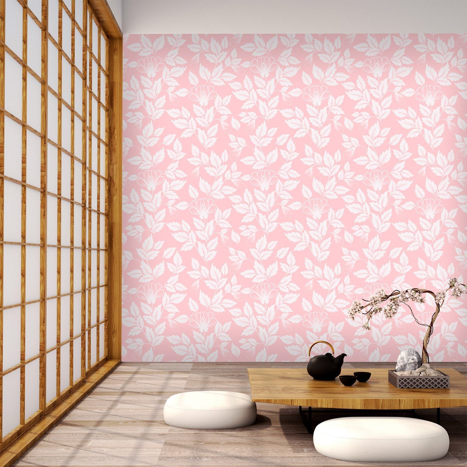 3D White Leaf 286 Wallpaper AJ Wallpaper