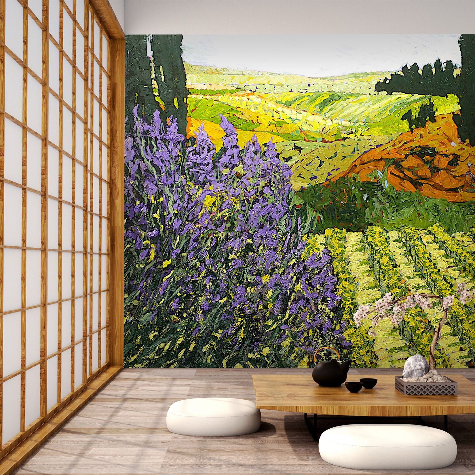3D Flower Field 120 Allan P. Friedlander Wall Mural Wall Murals Wallpaper AJ Wallpaper 2