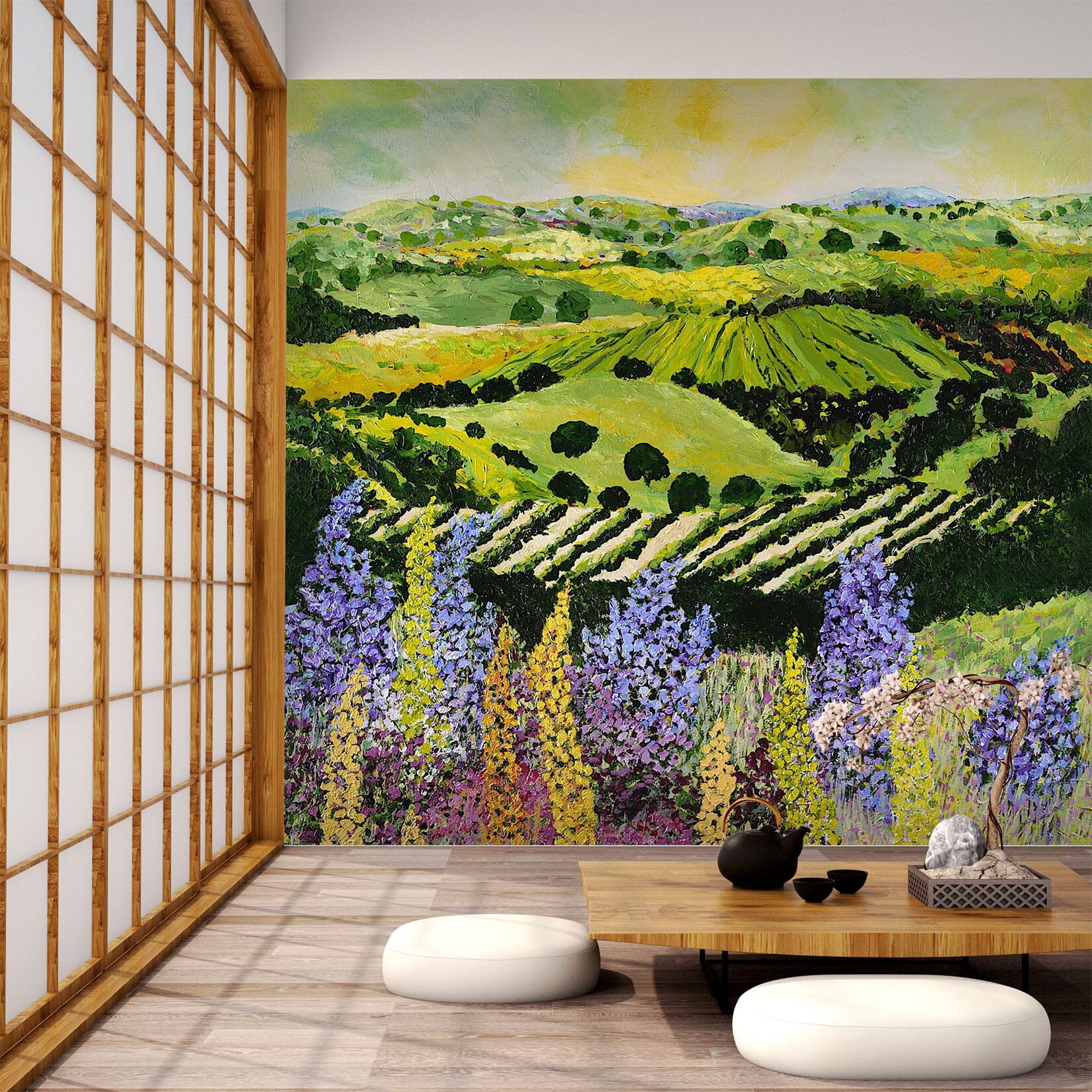 3D Wildflower Ridge 133 Allan P. Friedlander Wall Mural Wall Murals Wallpaper AJ Wallpaper 2