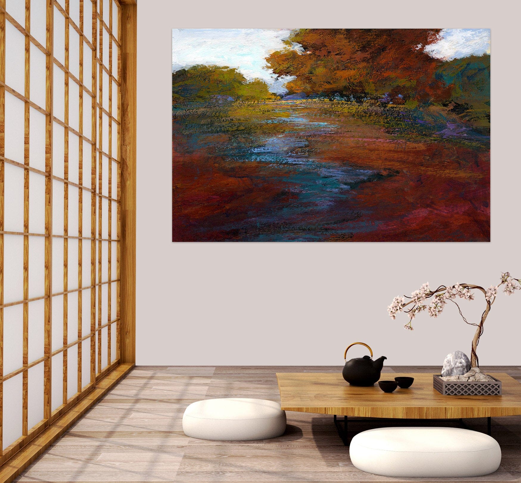 3D Red River 040 Michael Tienhaara Wall Sticker Wallpaper AJ Wallpaper 2