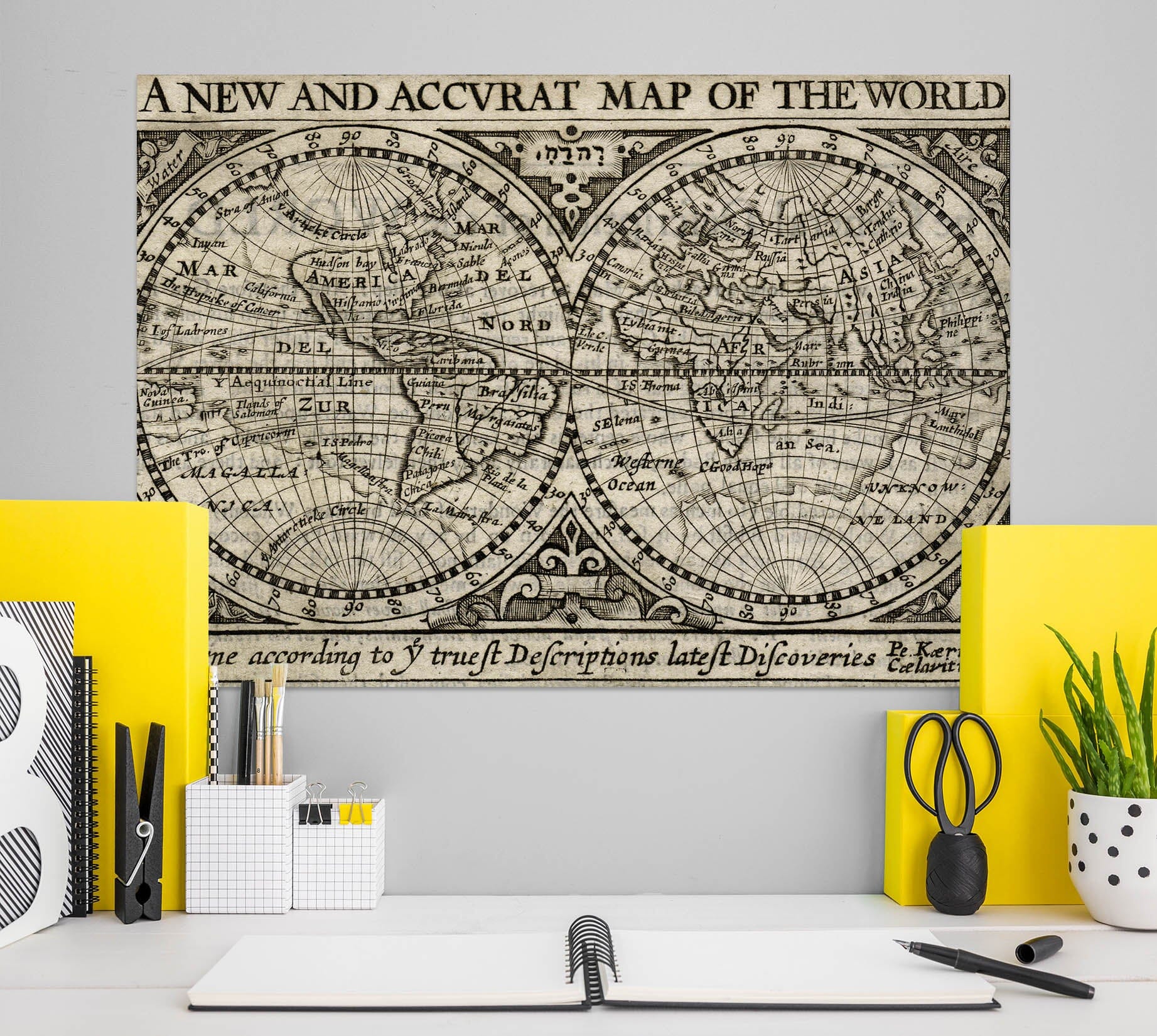 3D Globe Lines 125 World Map Wall Sticker Wallpaper AJ Wallpaper 2