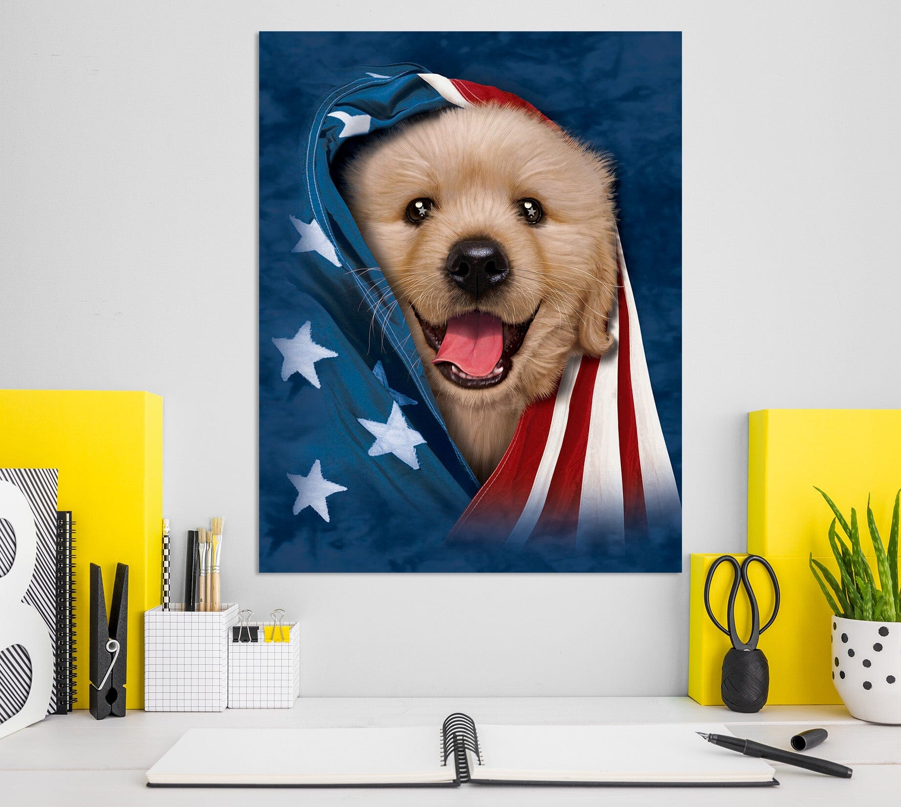 3D Cute Dog 001 Vincent Hie Wall Sticker Wallpaper AJ Wallpaper 2
