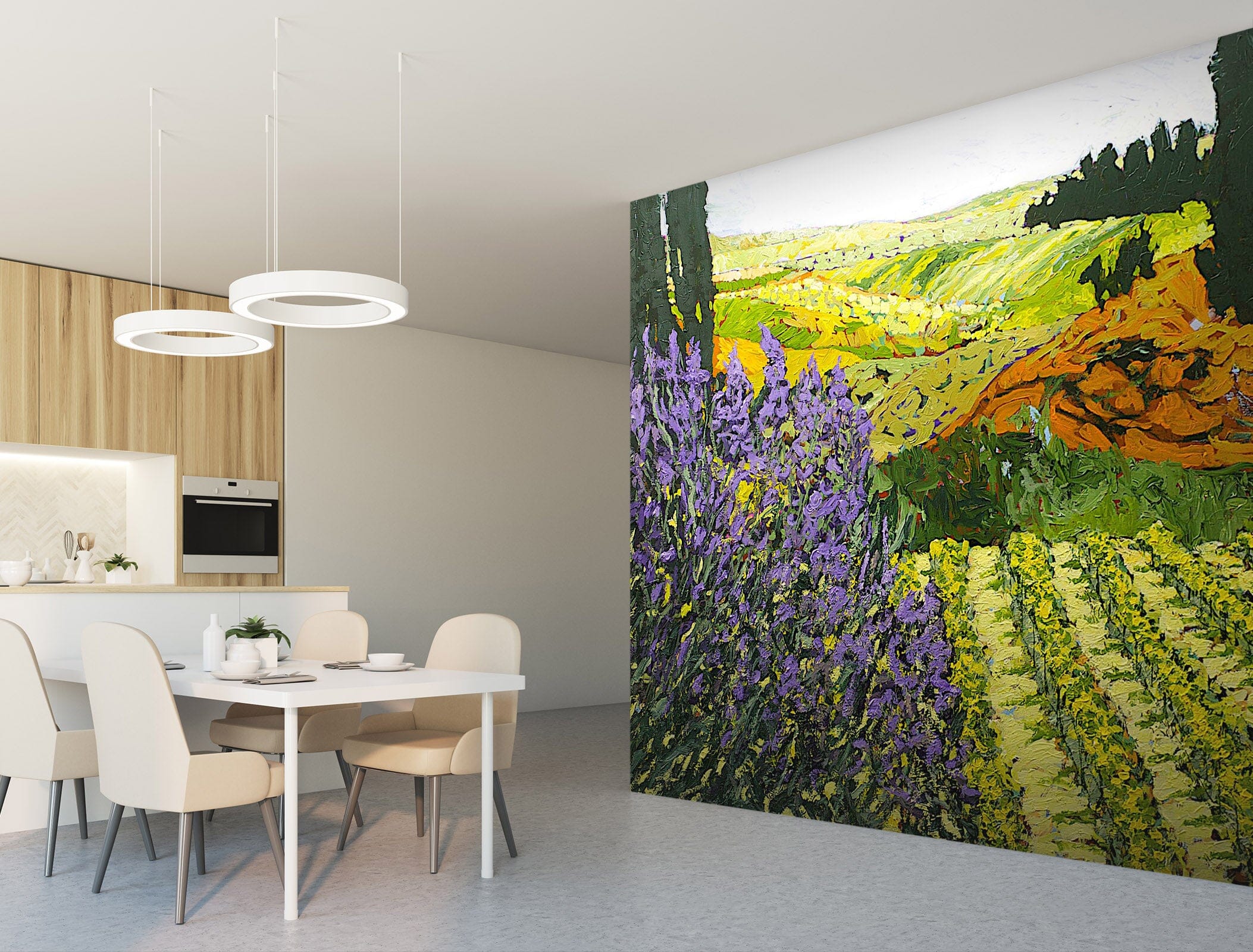 3D Flower Field 120 Allan P. Friedlander Wall Mural Wall Murals Wallpaper AJ Wallpaper 2