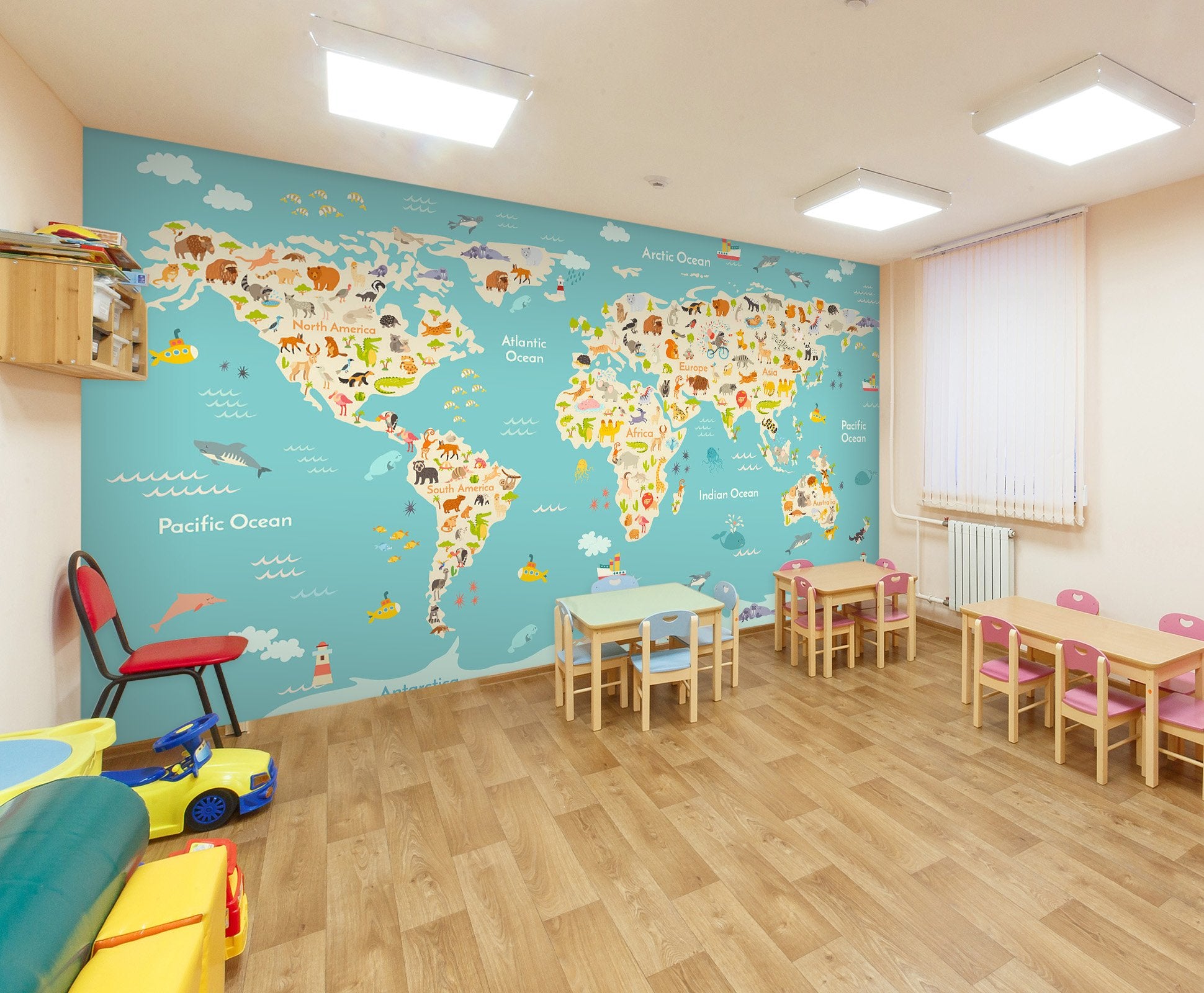 3D Cartoon world map 12 Wall Murals Wallpaper AJ Wallpaper 2
