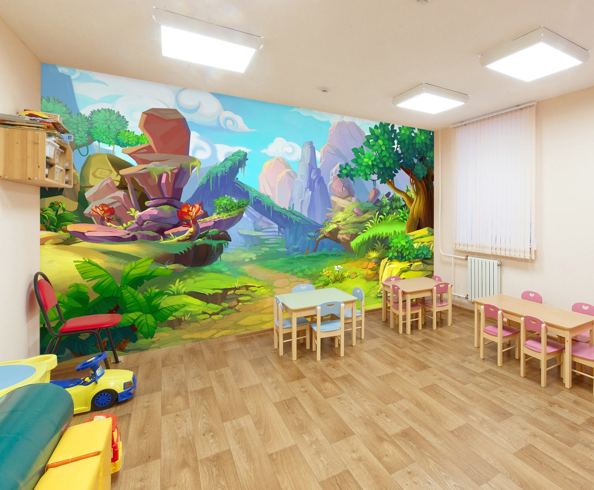 3D Stone Tree Cloud 038 Wall Murals Wallpaper AJ Wallpaper 2