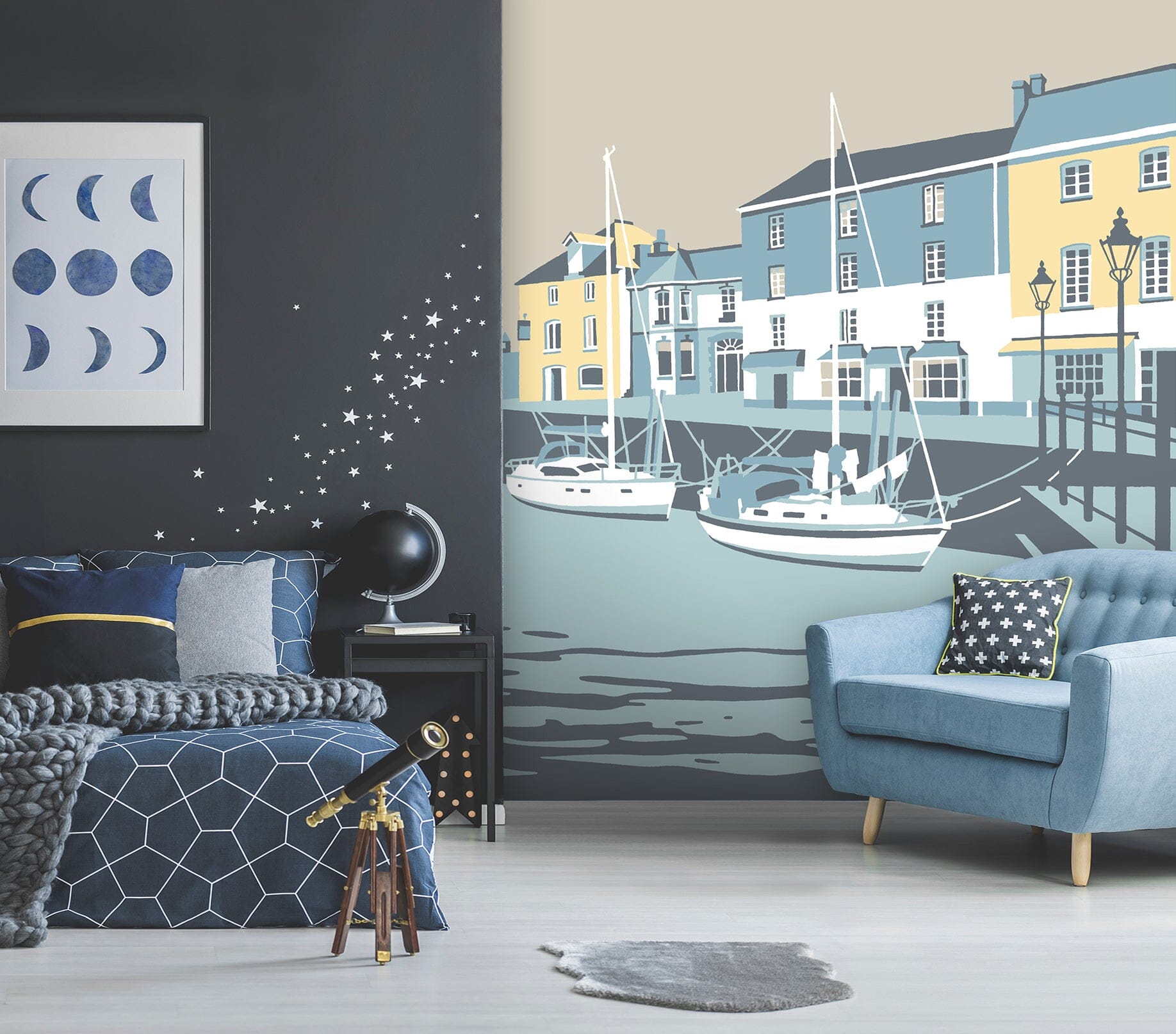 3D Padstow 1034 Steve Read Wall Mural Wall Murals Wallpaper AJ Wallpaper 2