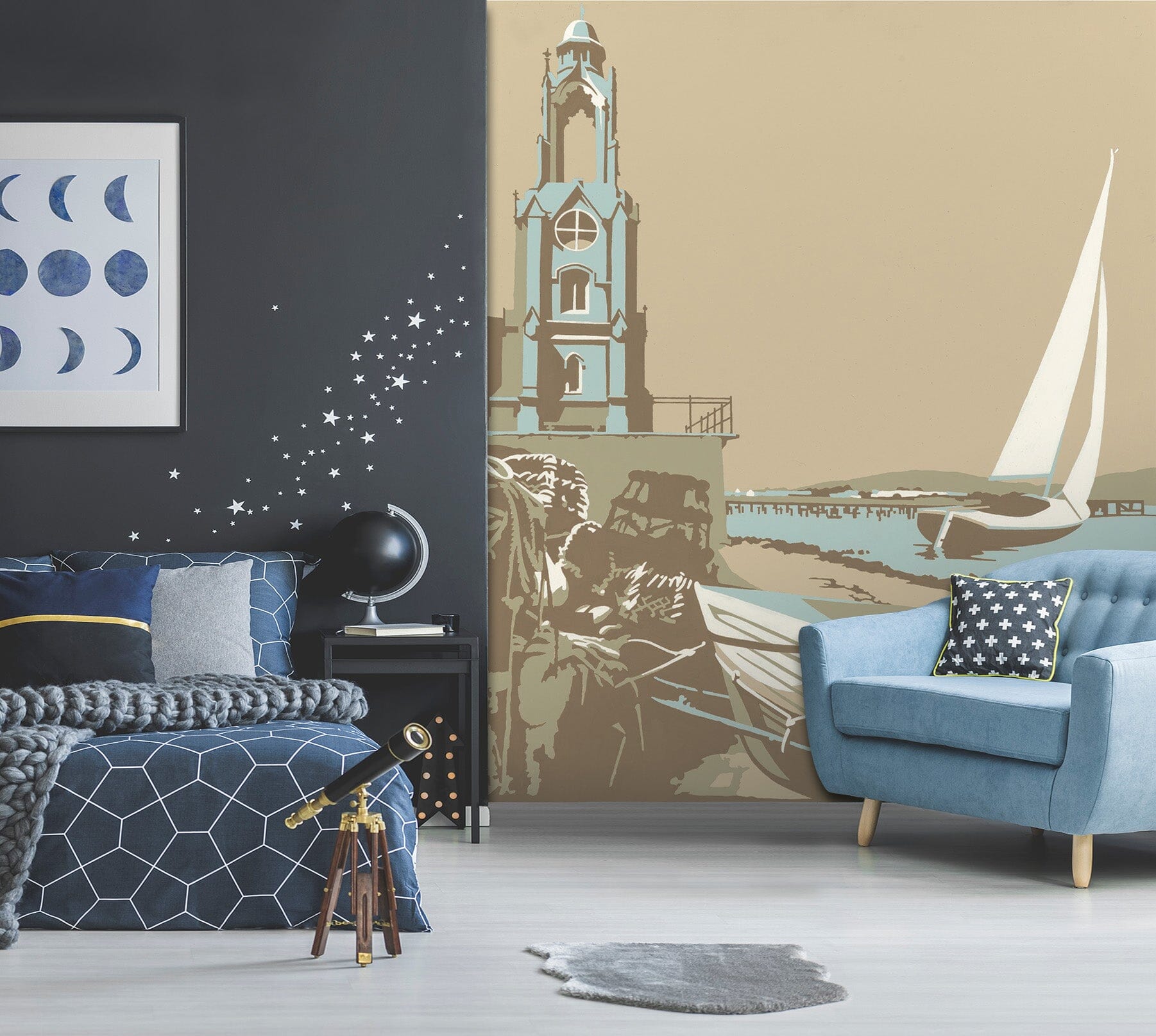 3D Swanage Tower 1071 Steve Read Wall Mural Wall Murals Wallpaper AJ Wallpaper 2