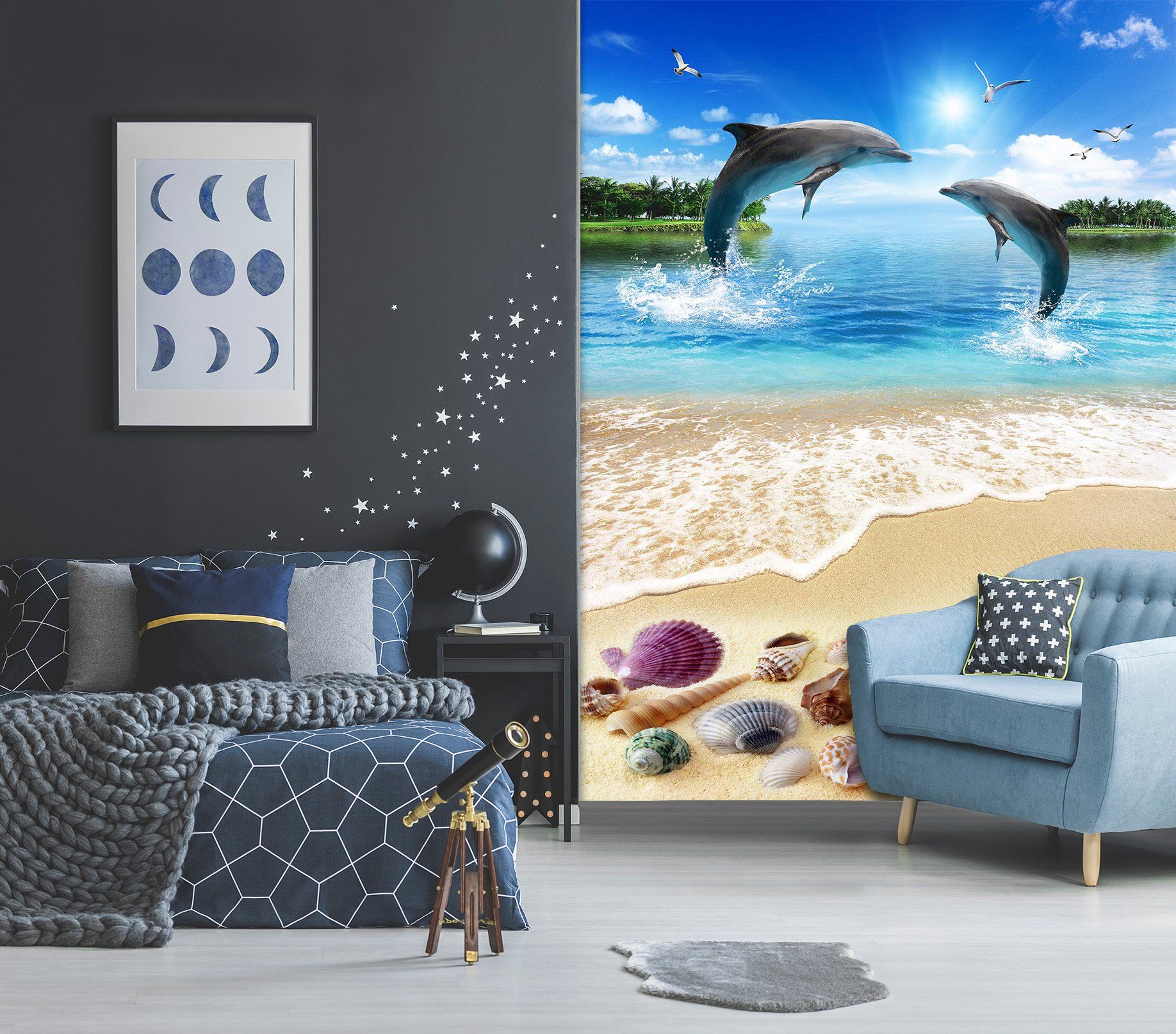 3D Beach Shells 1962 Wall Murals Wallpaper AJ Wallpaper 2