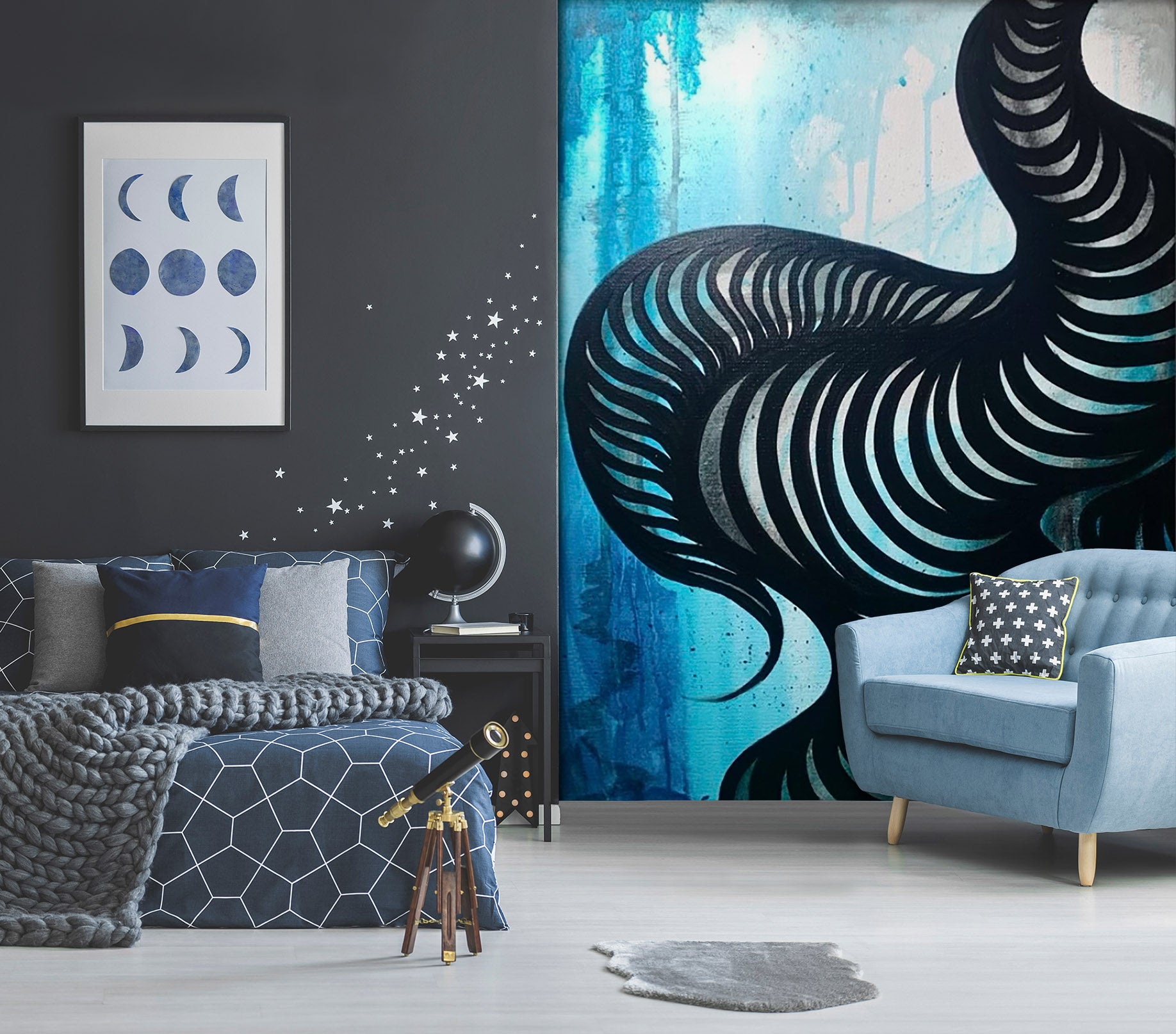 3D Watercolor Art 1287 Jacqueline Reynoso Wall Mural Wall Murals