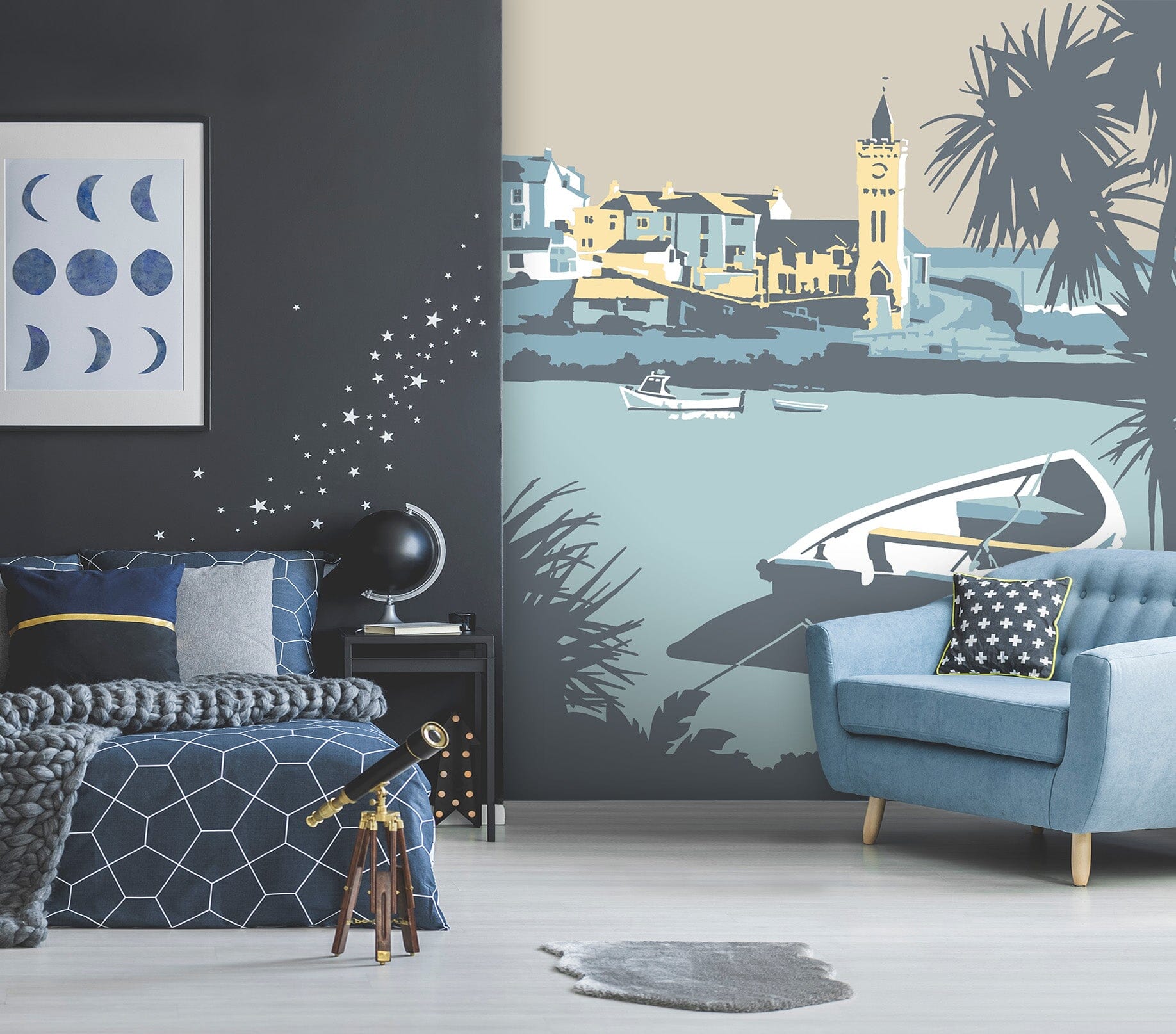 3D Porthleven 1044 Steve Read Wall Mural Wall Murals Wallpaper AJ Wallpaper 2