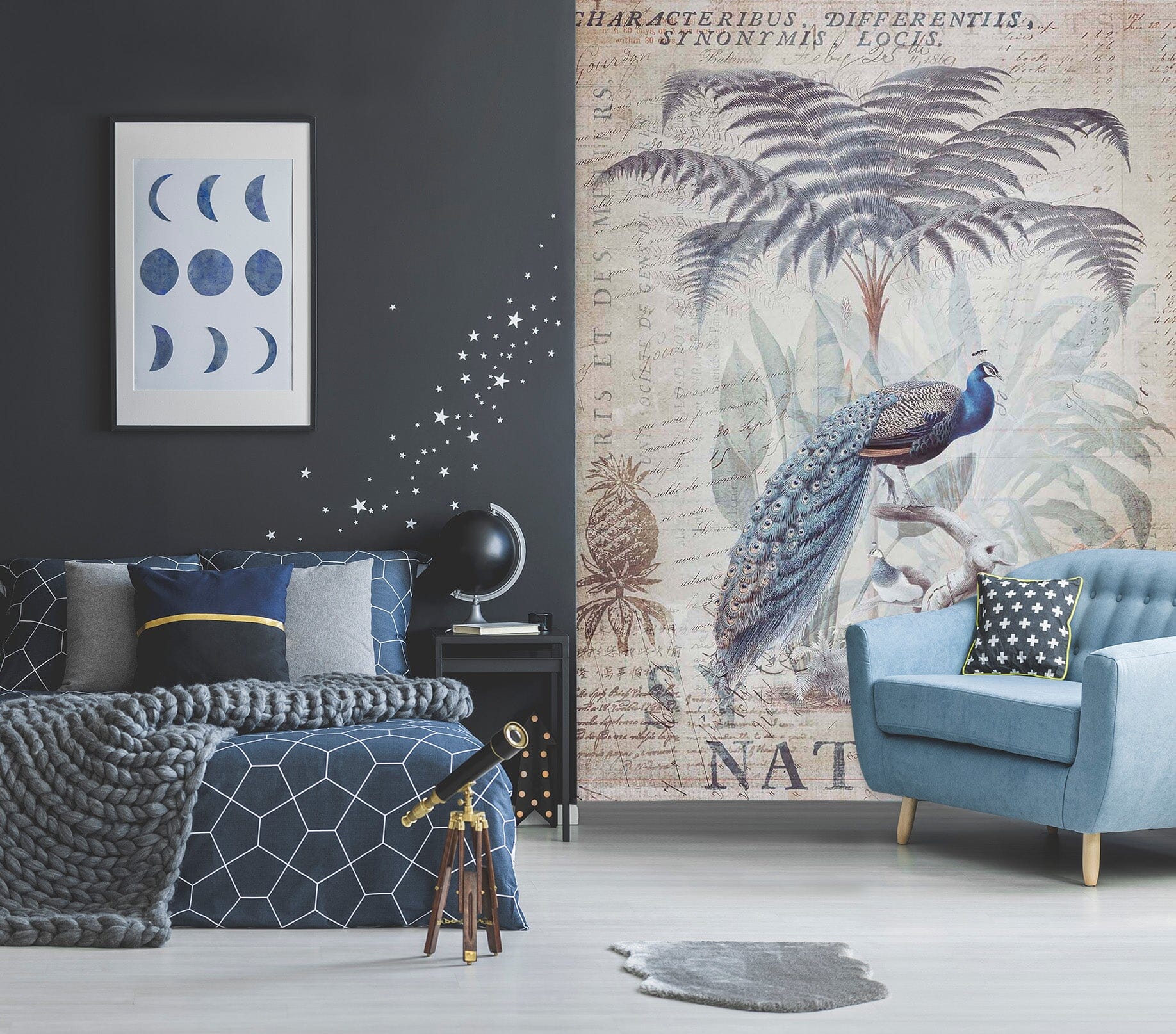 3D Forest Peacock 1029 Andrea haase Wall Mural Wall Murals Wallpaper AJ Wallpaper 2