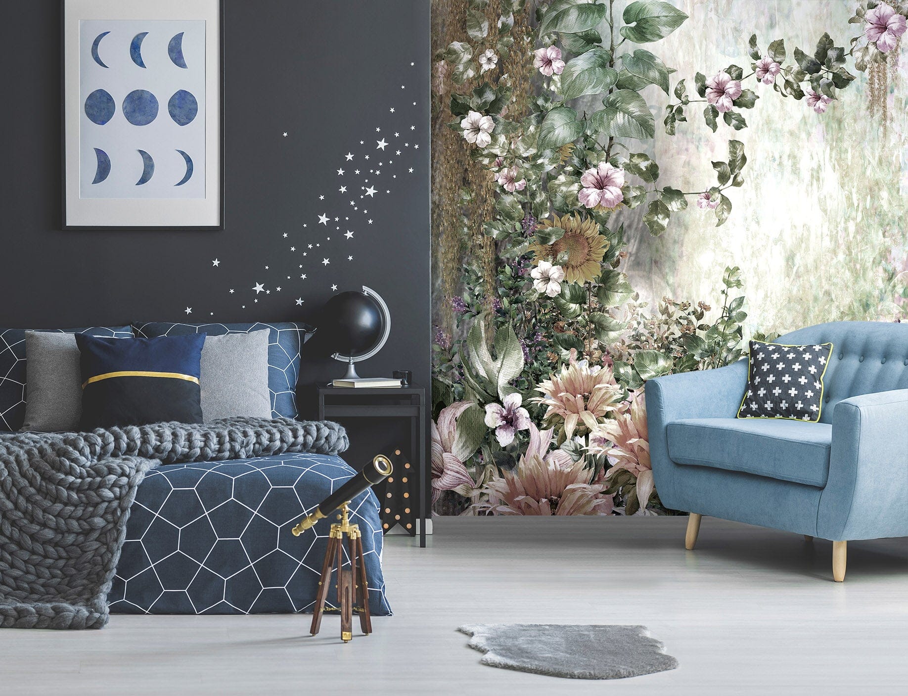 3D Peony Sunflower 162 Wall Murals Wallpaper AJ Wallpaper 2