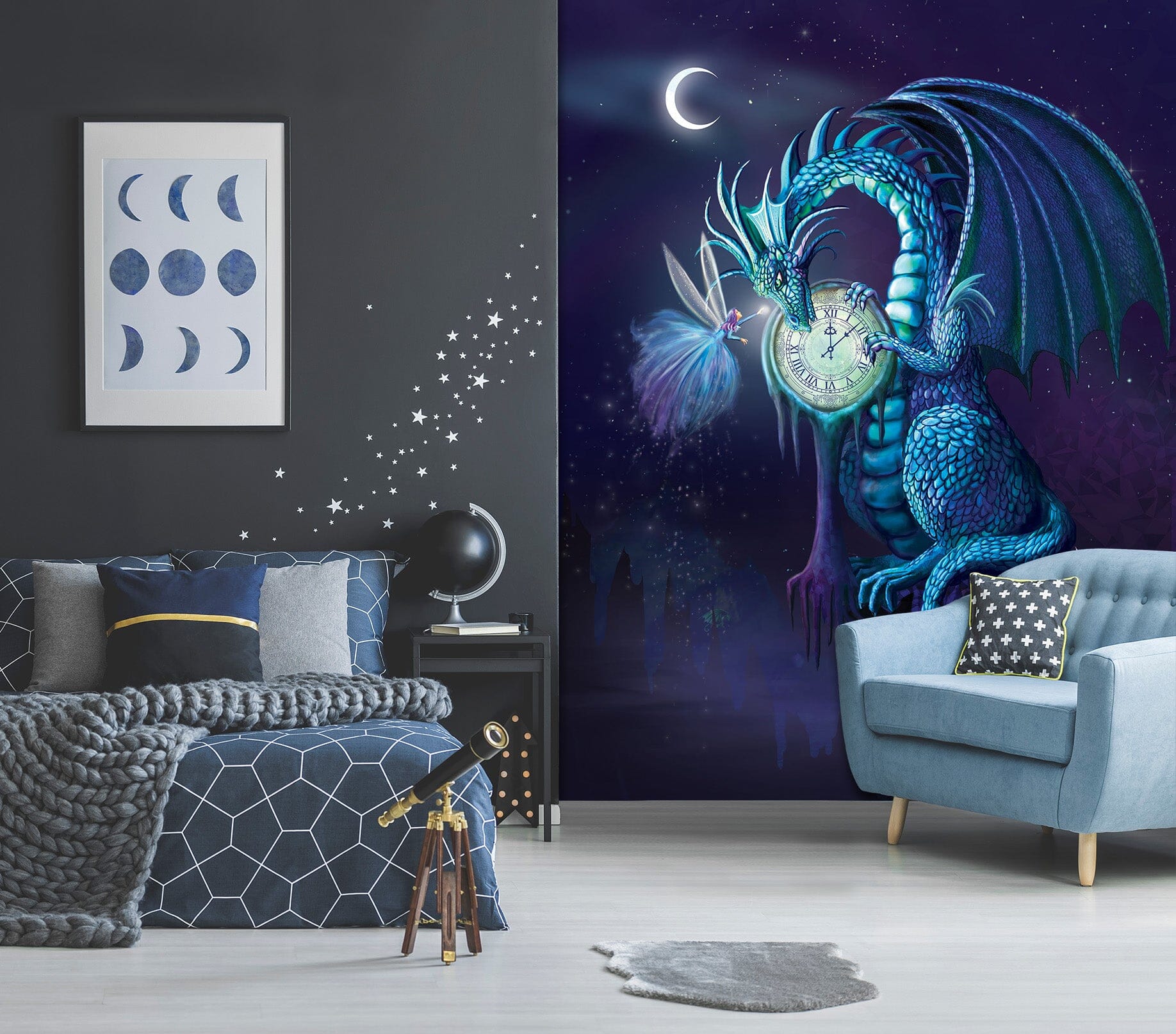 3D Night Dragon 1420 Rose Catherine Khan Wall Mural Wall Murals Wallpaper AJ Wallpaper 2