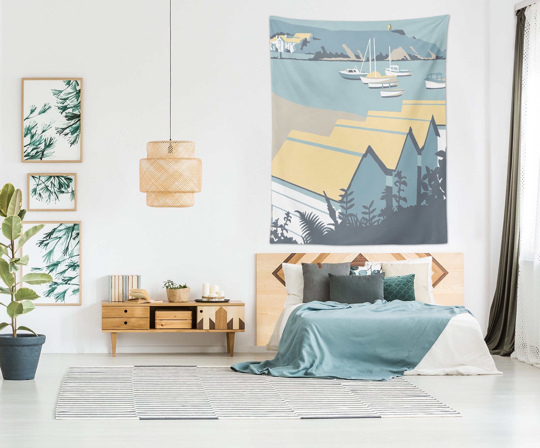 3D Yellow House 5319 Steve Read Tapestry Hanging Cloth Hang