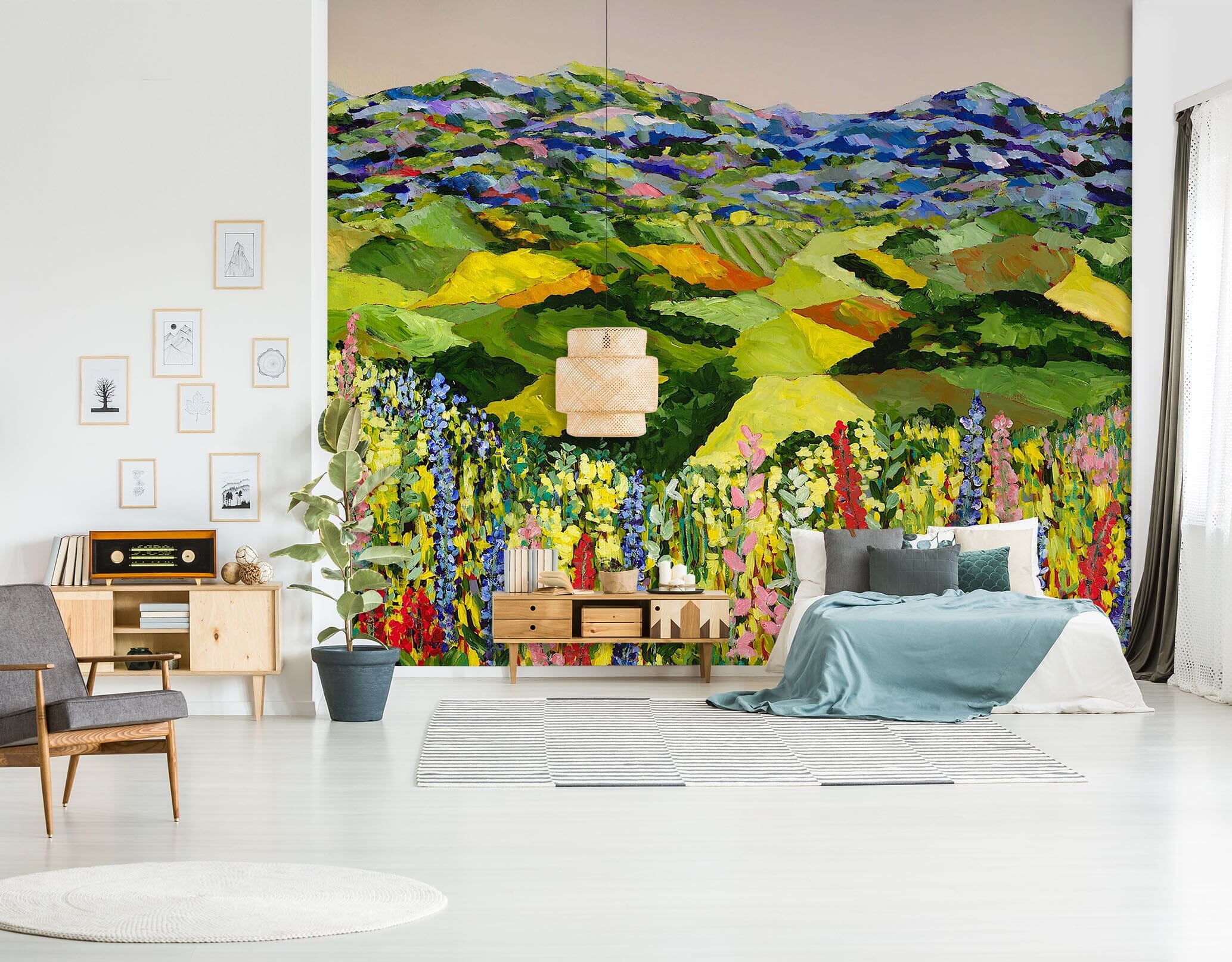 3D Wildflower Valley 139 Allan P. Friedlander Wall Mural Wall Murals Wallpaper AJ Wallpaper 2
