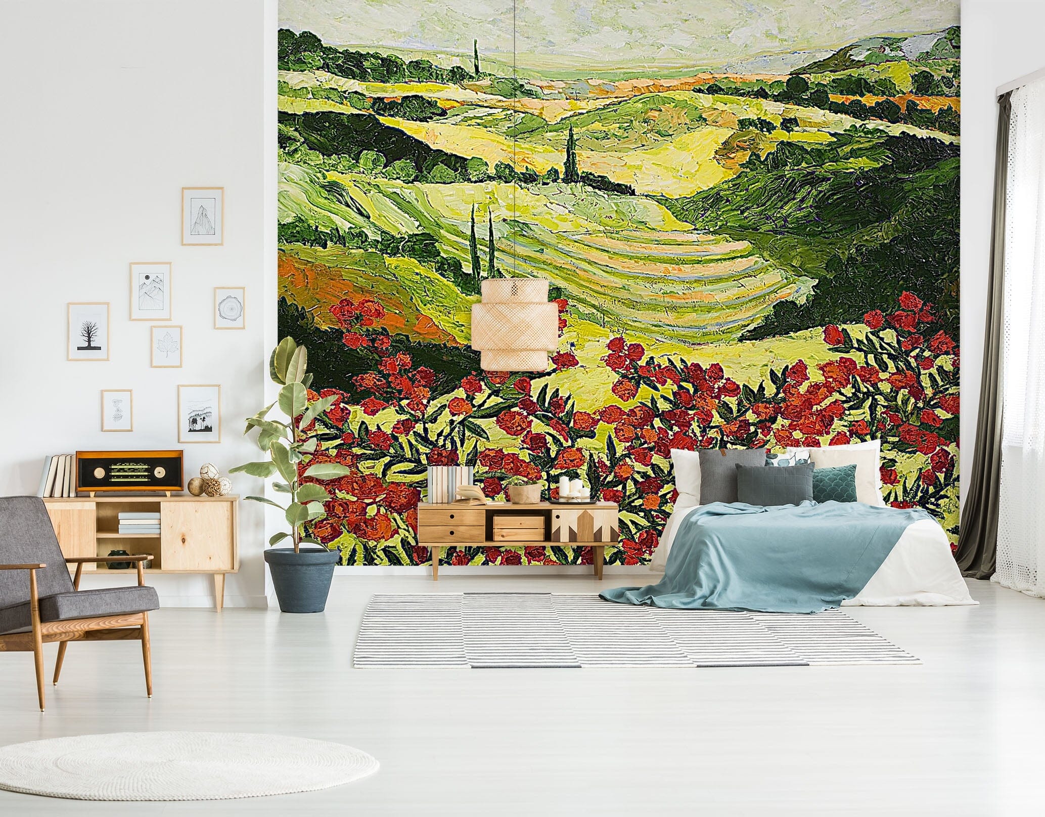 3D Field Flowers 122 Allan P. Friedlander Wall Mural Wall Murals Wallpaper AJ Wallpaper 2