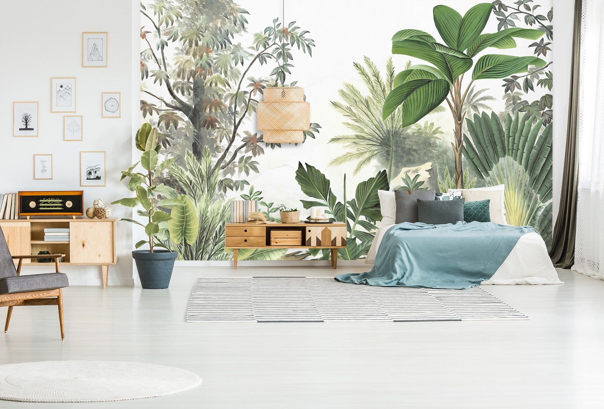 3D Forest Plantain 1528 Wall Murals Wallpaper AJ Wallpaper 2