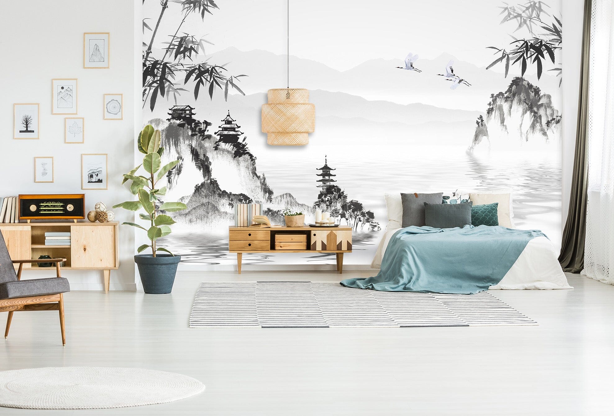 3D Valley Bamboo Forest 1625 Wall Murals Wallpaper AJ Wallpaper 2