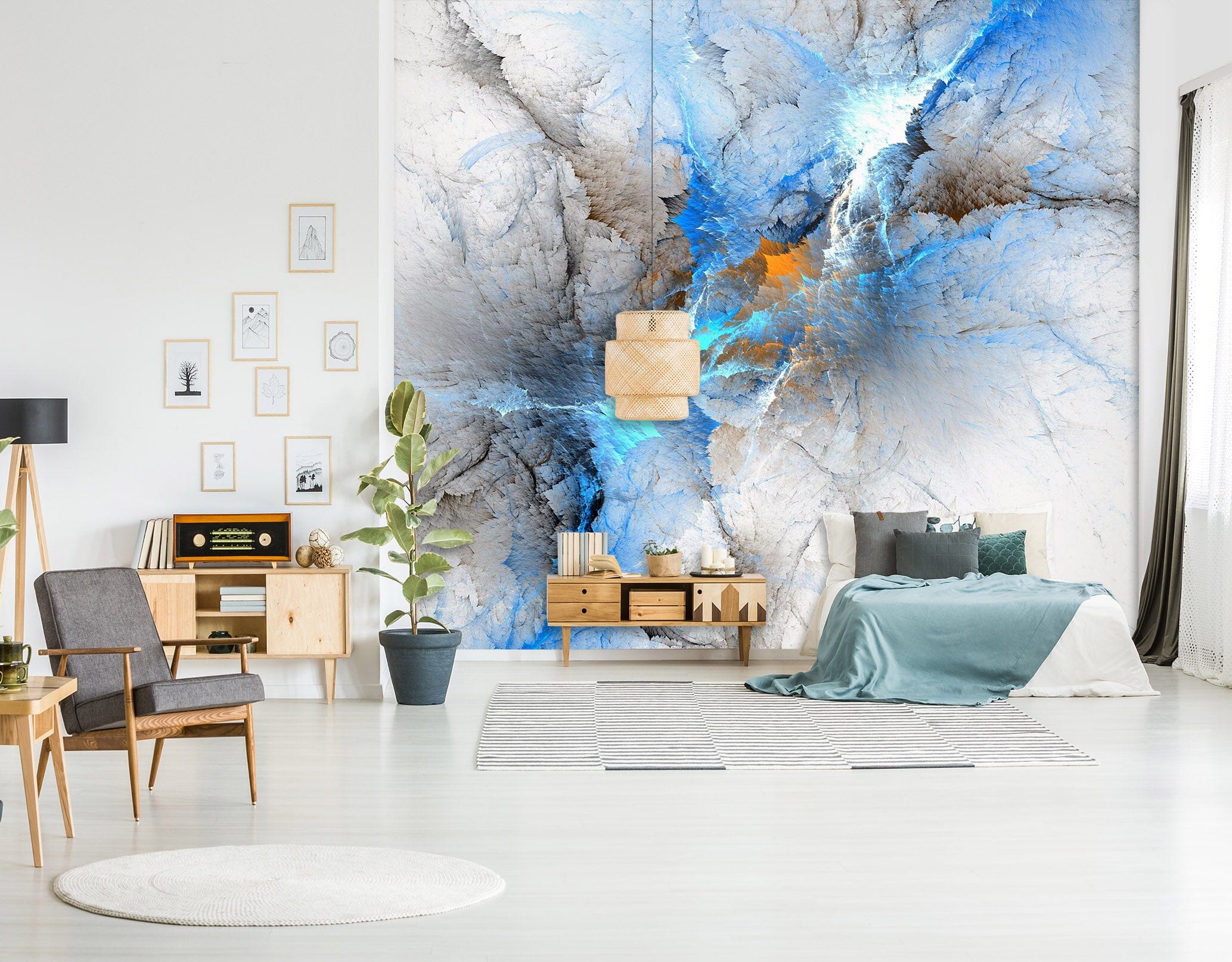 3D Texture Blue 1661 Wall Murals Wallpaper AJ Wallpaper 2