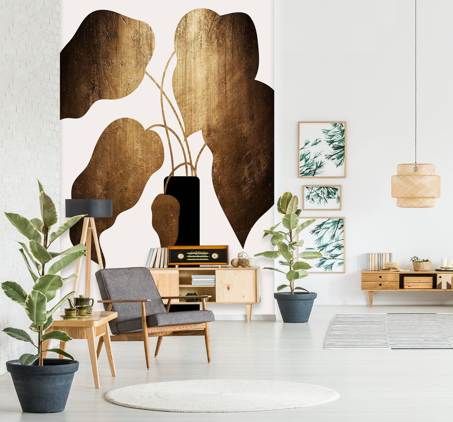 3D Sunny Leaves 1402 Boris Draschoff Wall Mural Wall Murals Wallpaper AJ Wallpaper 2