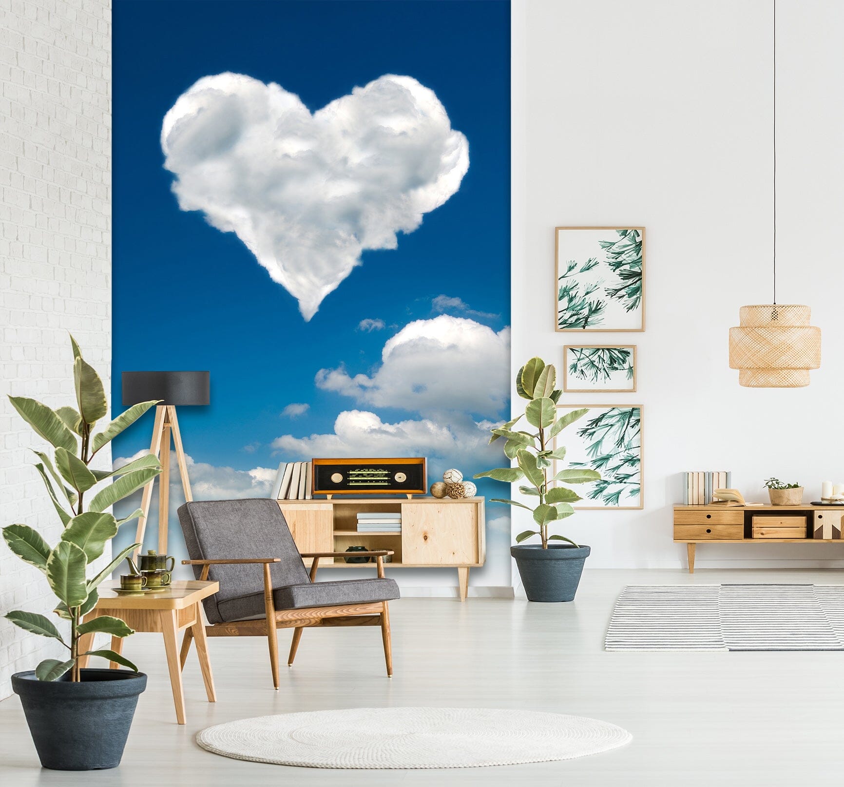3D Love Cloud 1553 Wall Murals Wallpaper AJ Wallpaper 2