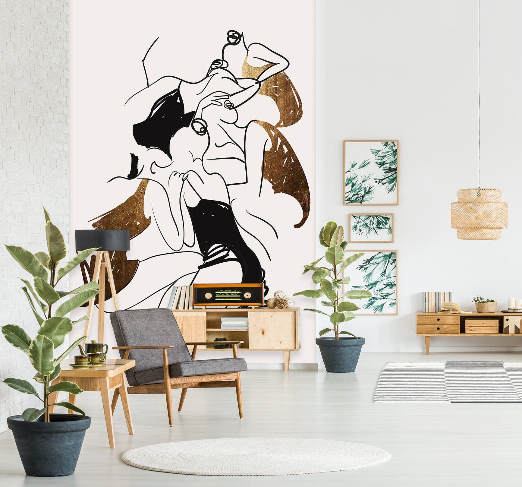 3D Sketch Girl 1410 Boris Draschoff Wall Mural Wall Murals Wallpaper AJ Wallpaper 2