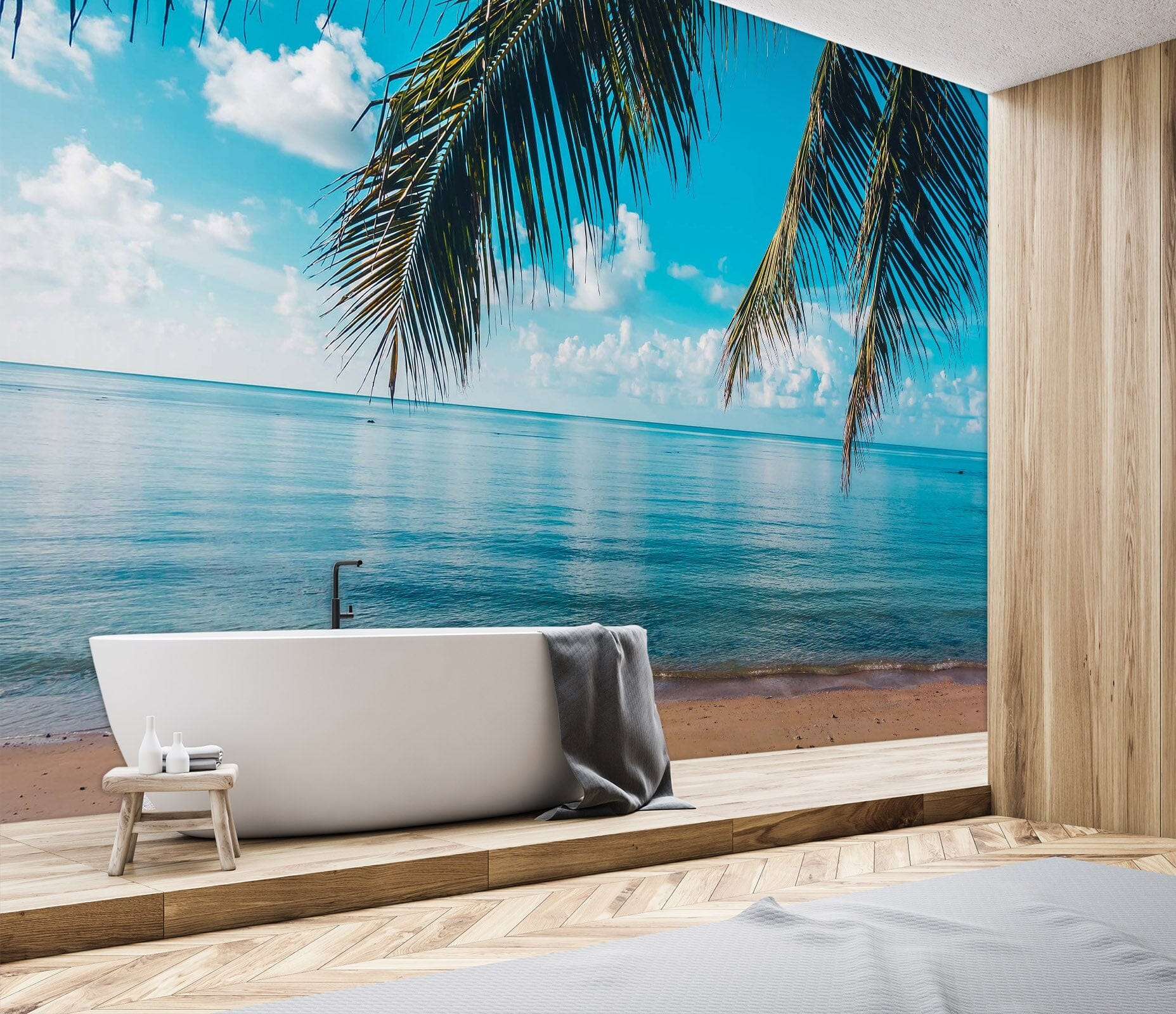 3D Sea View Beach 131 Wall Murals Wallpaper AJ Wallpaper 2